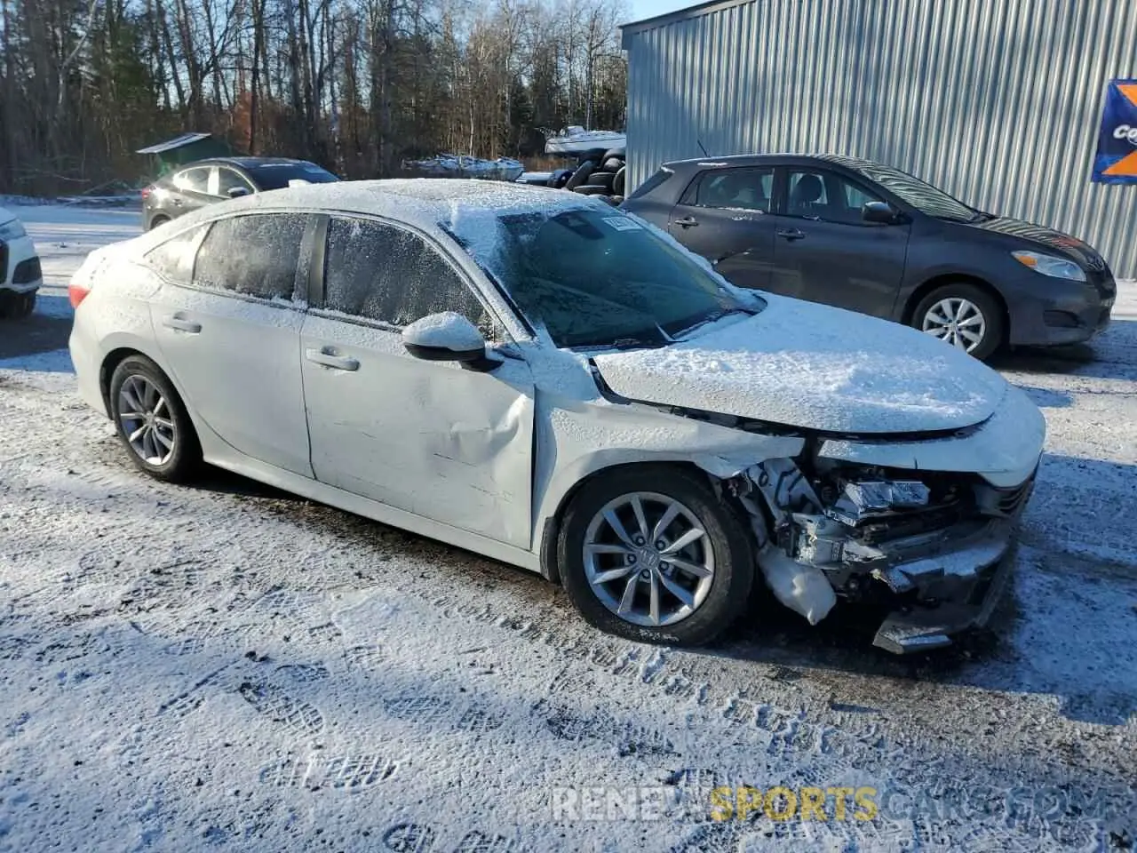 4 fotografías del automóvil dañado 2HGFE2F37NH120634 HONDA CIVIC 2022