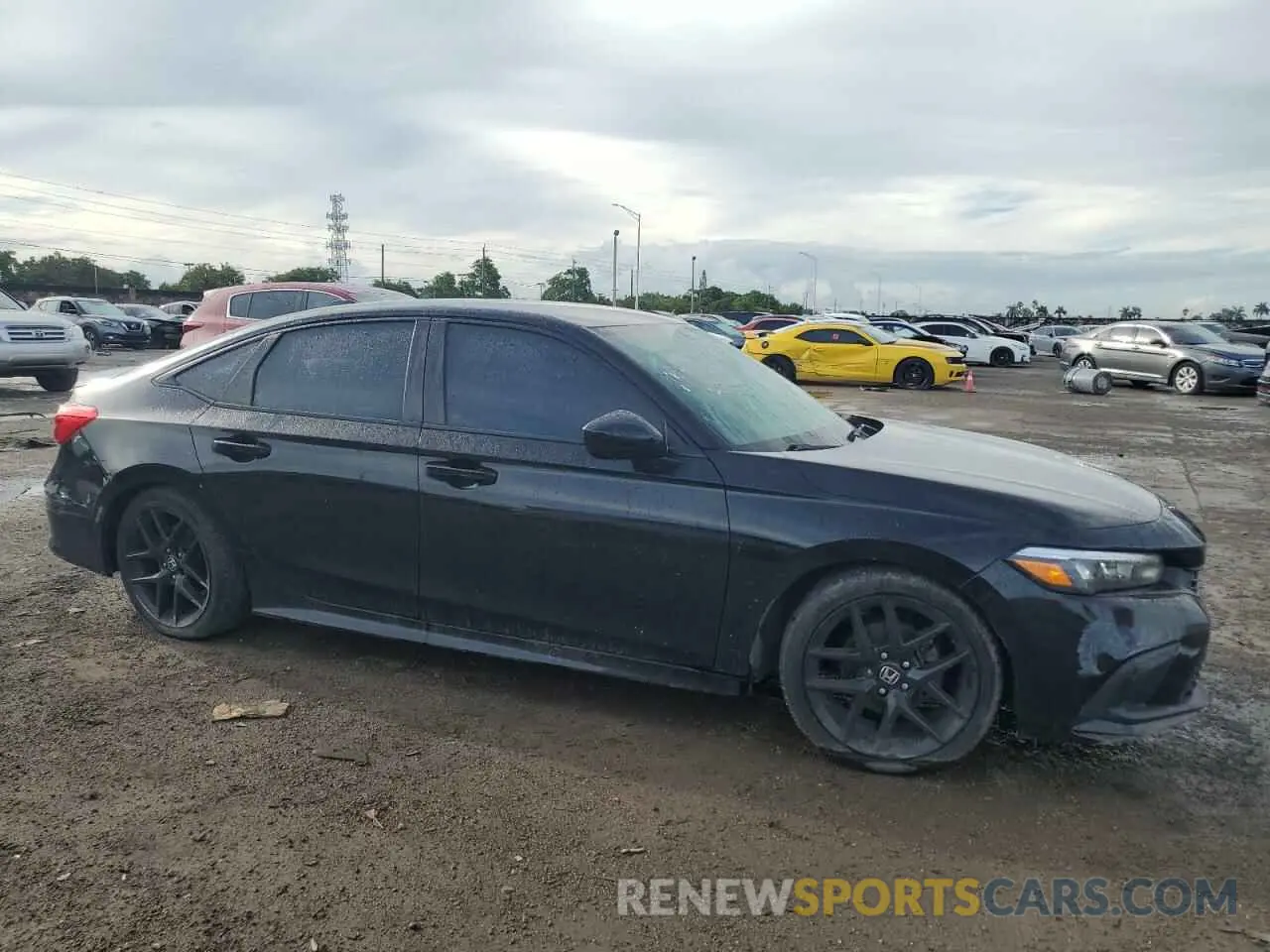 4 fotografías del automóvil dañado 2HGFE2F50NH541614 HONDA CIVIC 2022