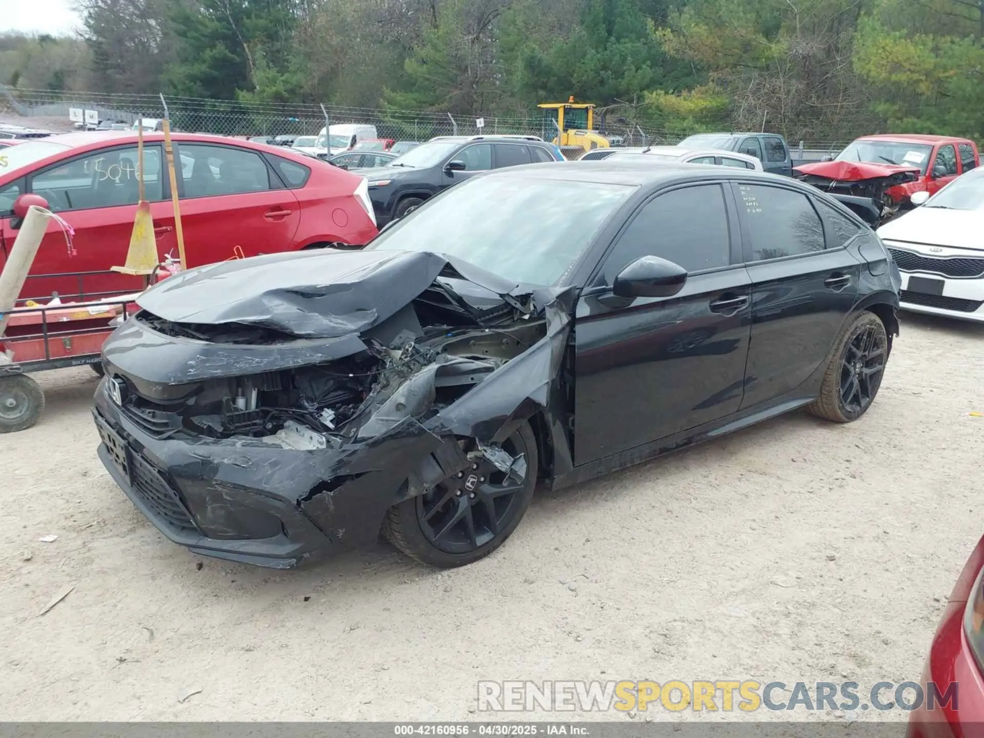 2 fotografías del automóvil dañado 2HGFE2F50NH565136 HONDA CIVIC 2022