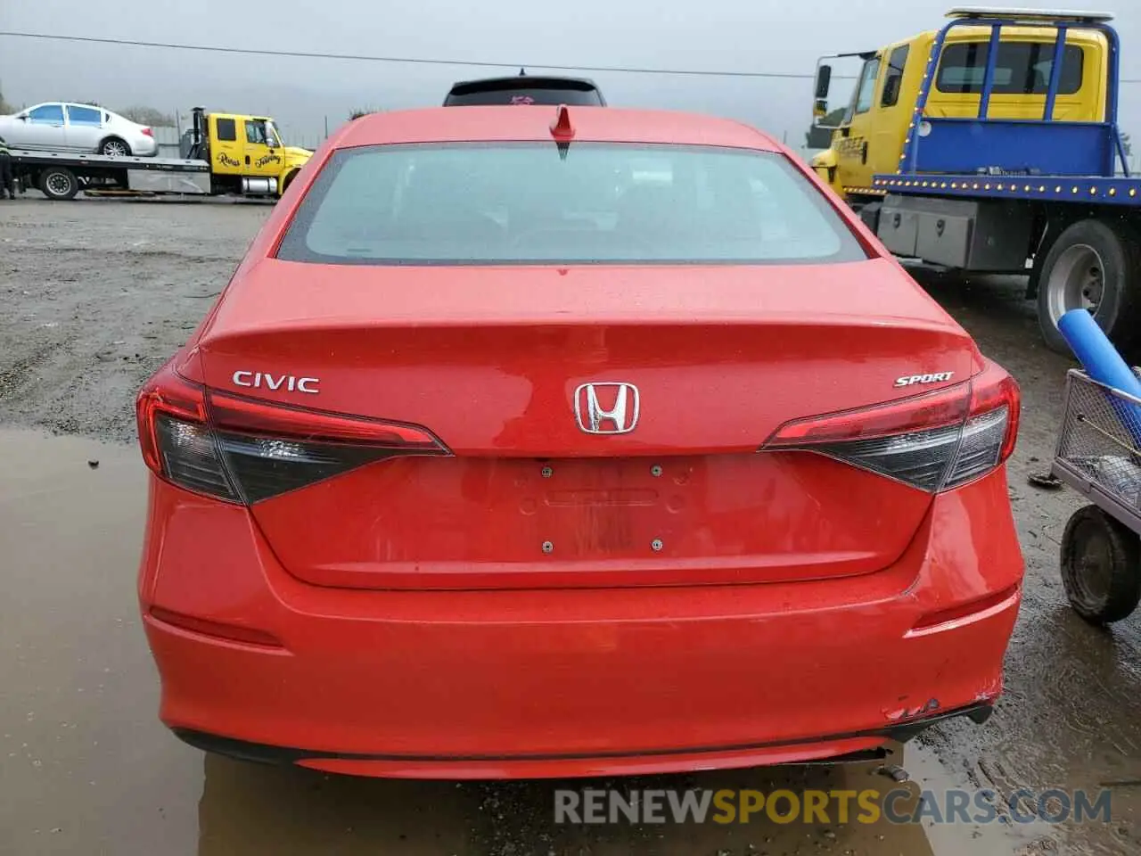 6 fotografías del automóvil dañado 2HGFE2F50NH576198 HONDA CIVIC 2022