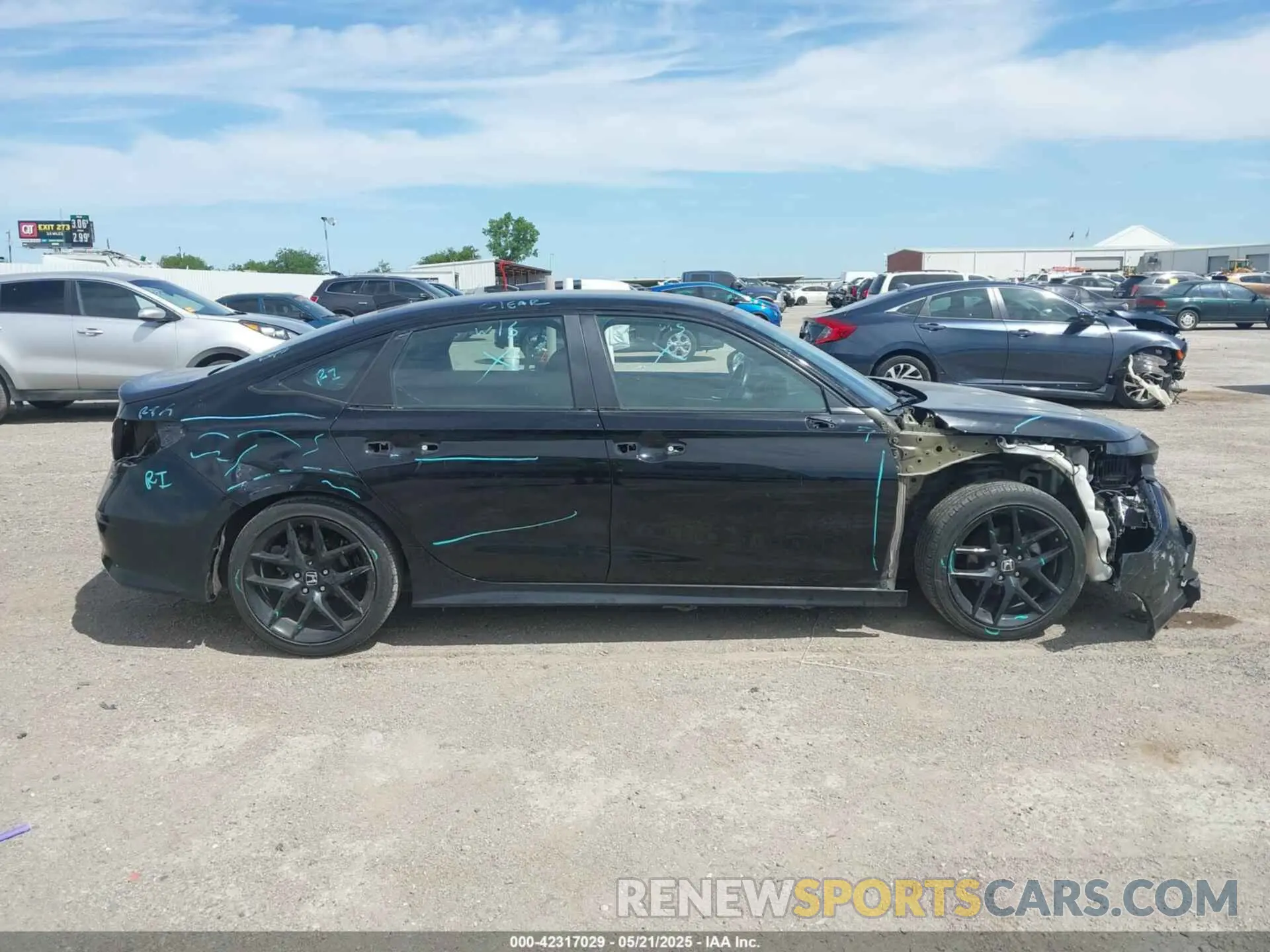 14 fotografías del automóvil dañado 2HGFE2F50NH587363 HONDA CIVIC 2022