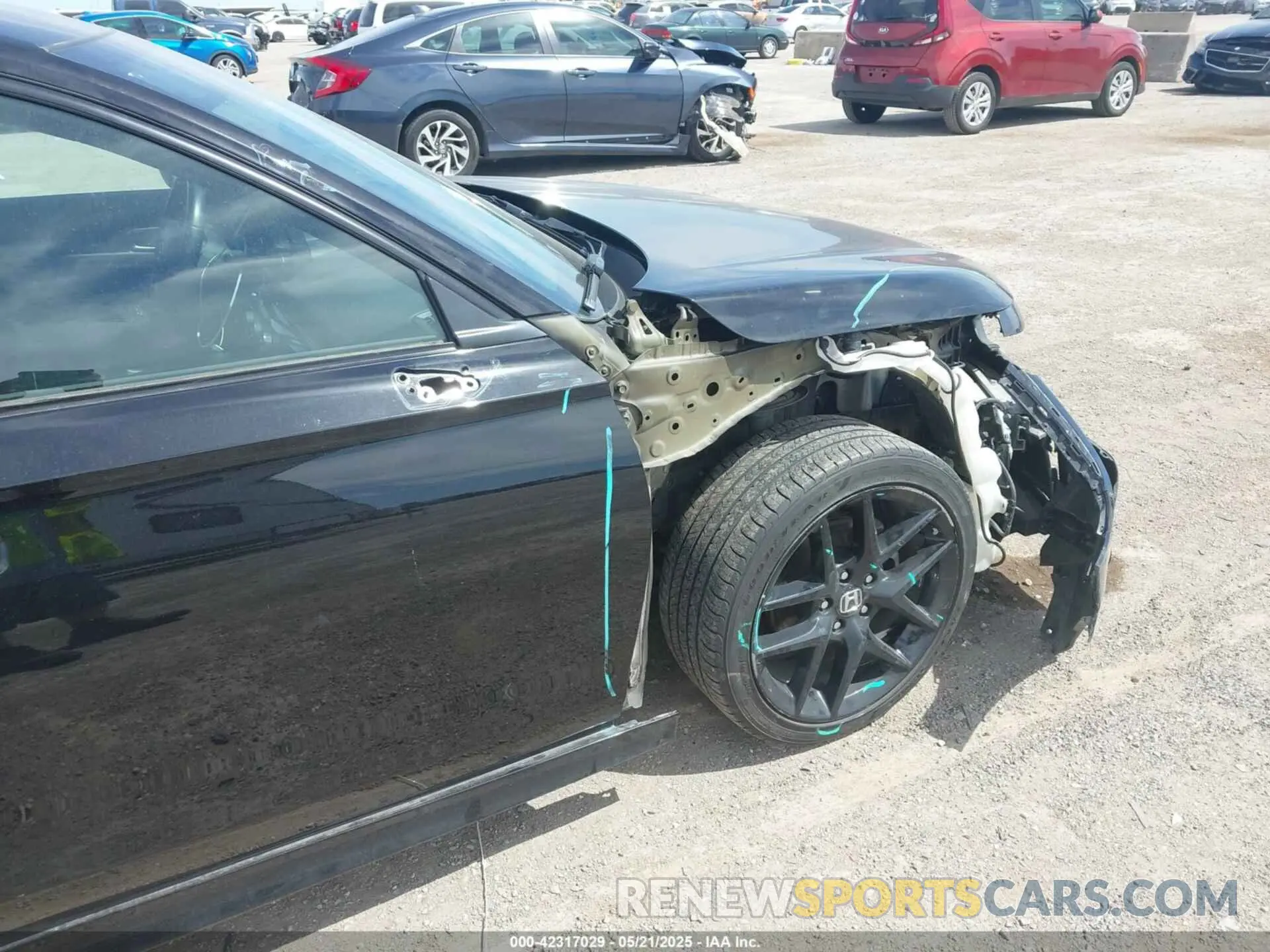 19 fotografías del automóvil dañado 2HGFE2F50NH587363 HONDA CIVIC 2022