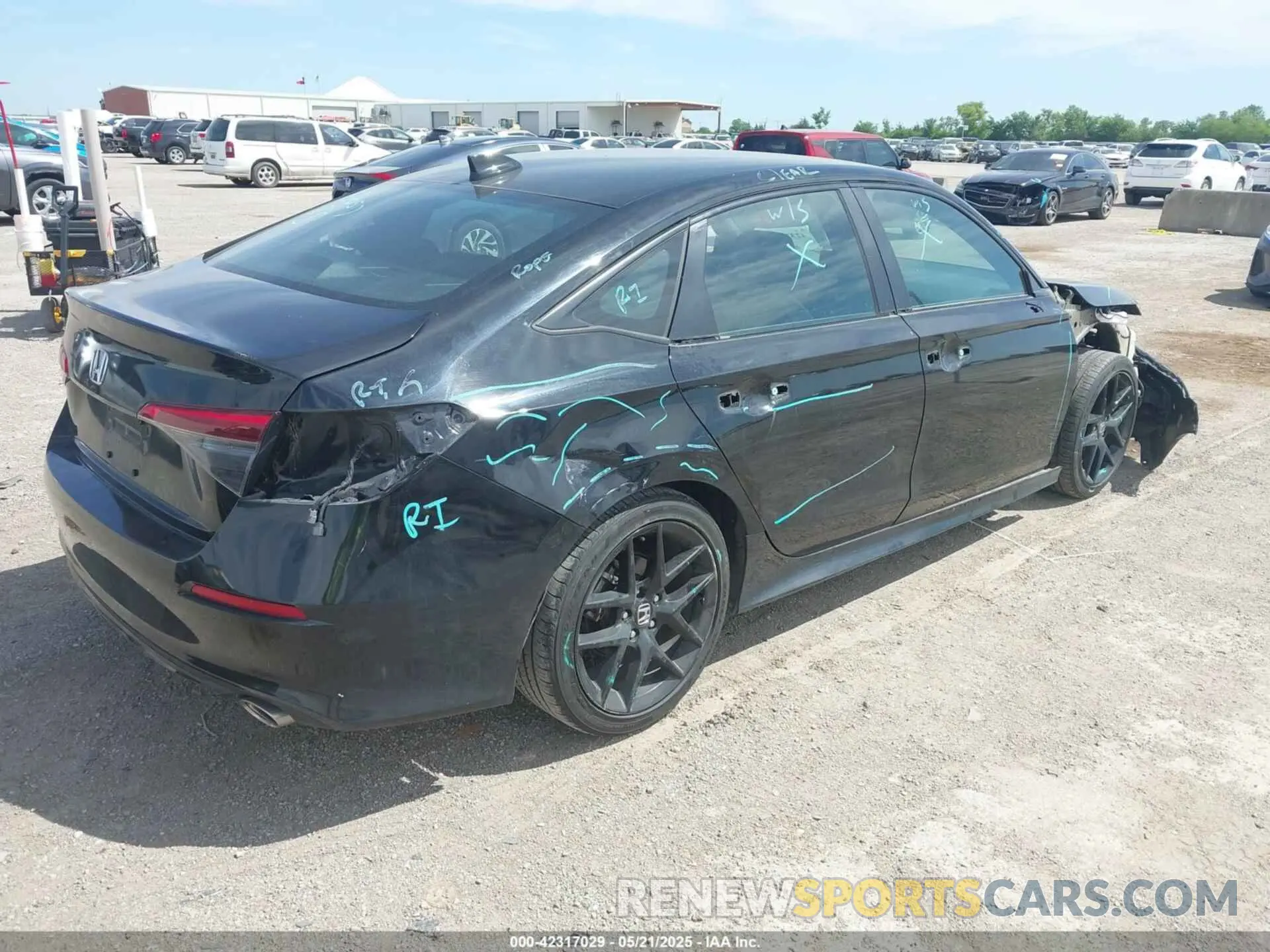 4 fotografías del automóvil dañado 2HGFE2F50NH587363 HONDA CIVIC 2022