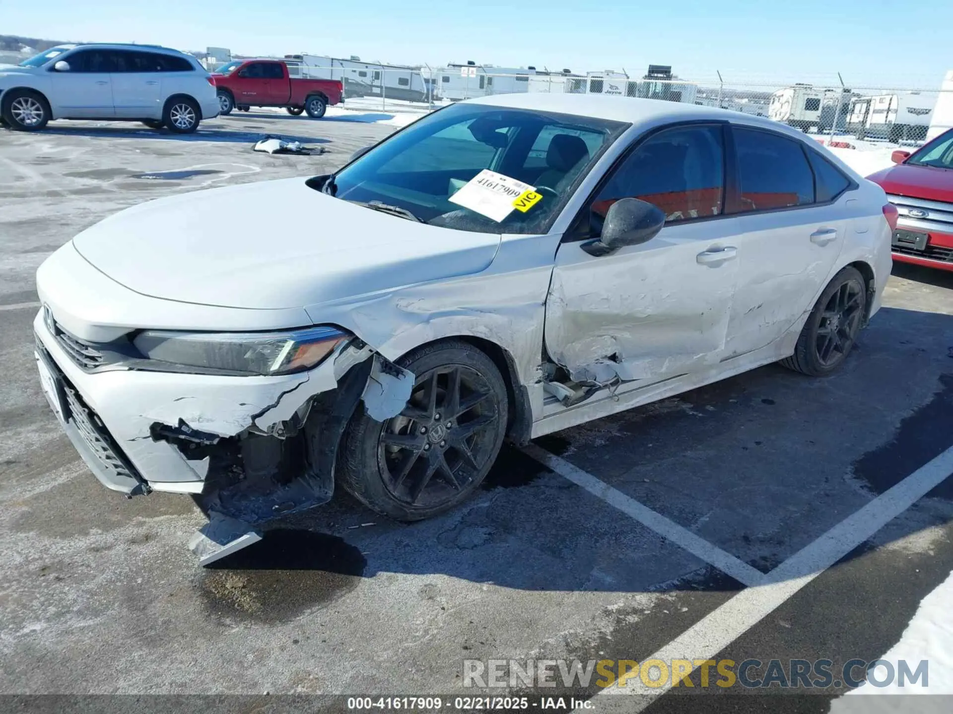 2 fotografías del automóvil dañado 2HGFE2F50NH588352 HONDA CIVIC 2022