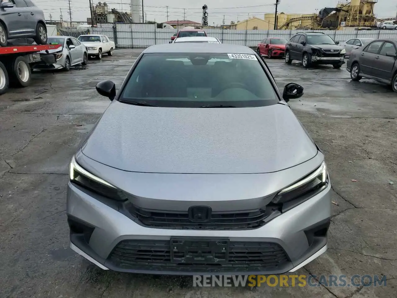 5 fotografías del automóvil dañado 2HGFE2F50NH591655 HONDA CIVIC 2022