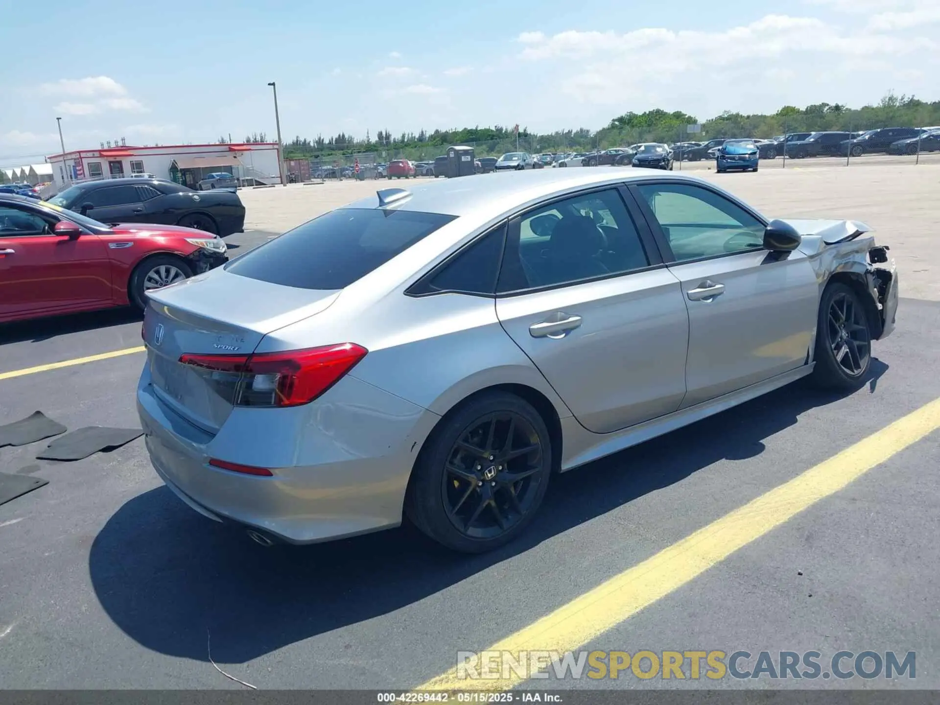 4 fotografías del automóvil dañado 2HGFE2F50NH597620 HONDA CIVIC 2022