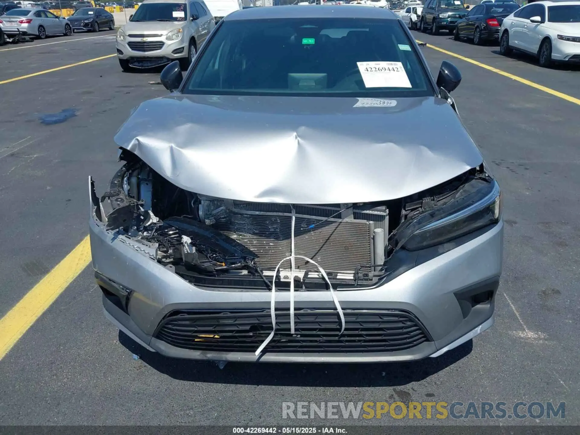 6 fotografías del automóvil dañado 2HGFE2F50NH597620 HONDA CIVIC 2022