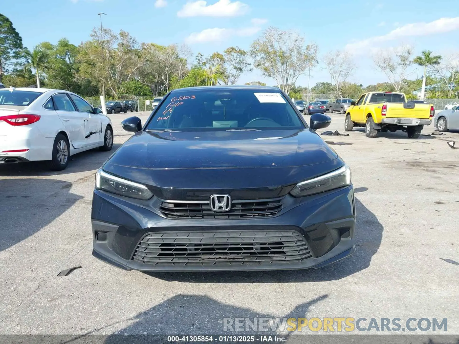 13 fotografías del automóvil dañado 2HGFE2F50NH606803 HONDA CIVIC 2022
