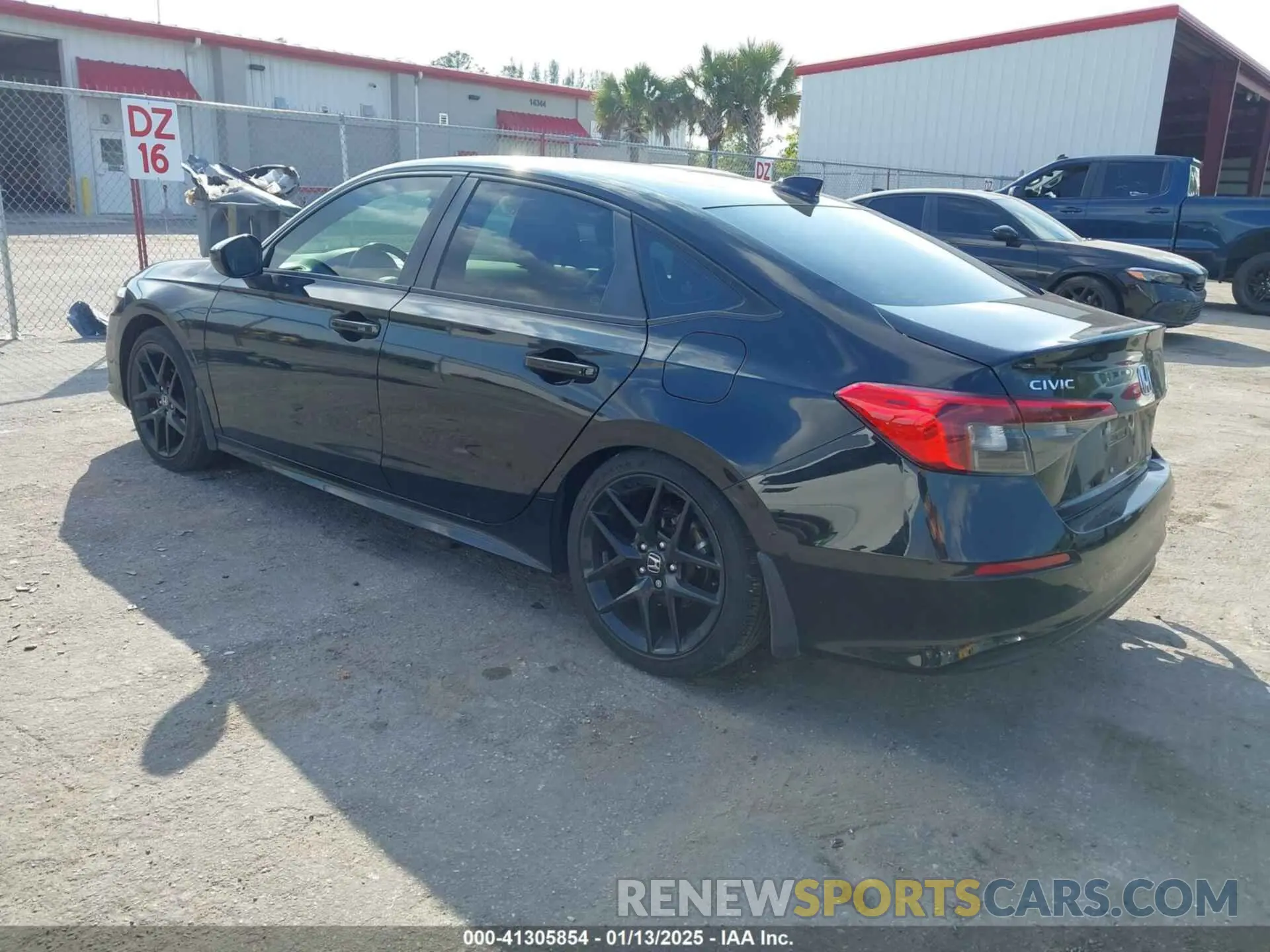 3 fotografías del automóvil dañado 2HGFE2F50NH606803 HONDA CIVIC 2022