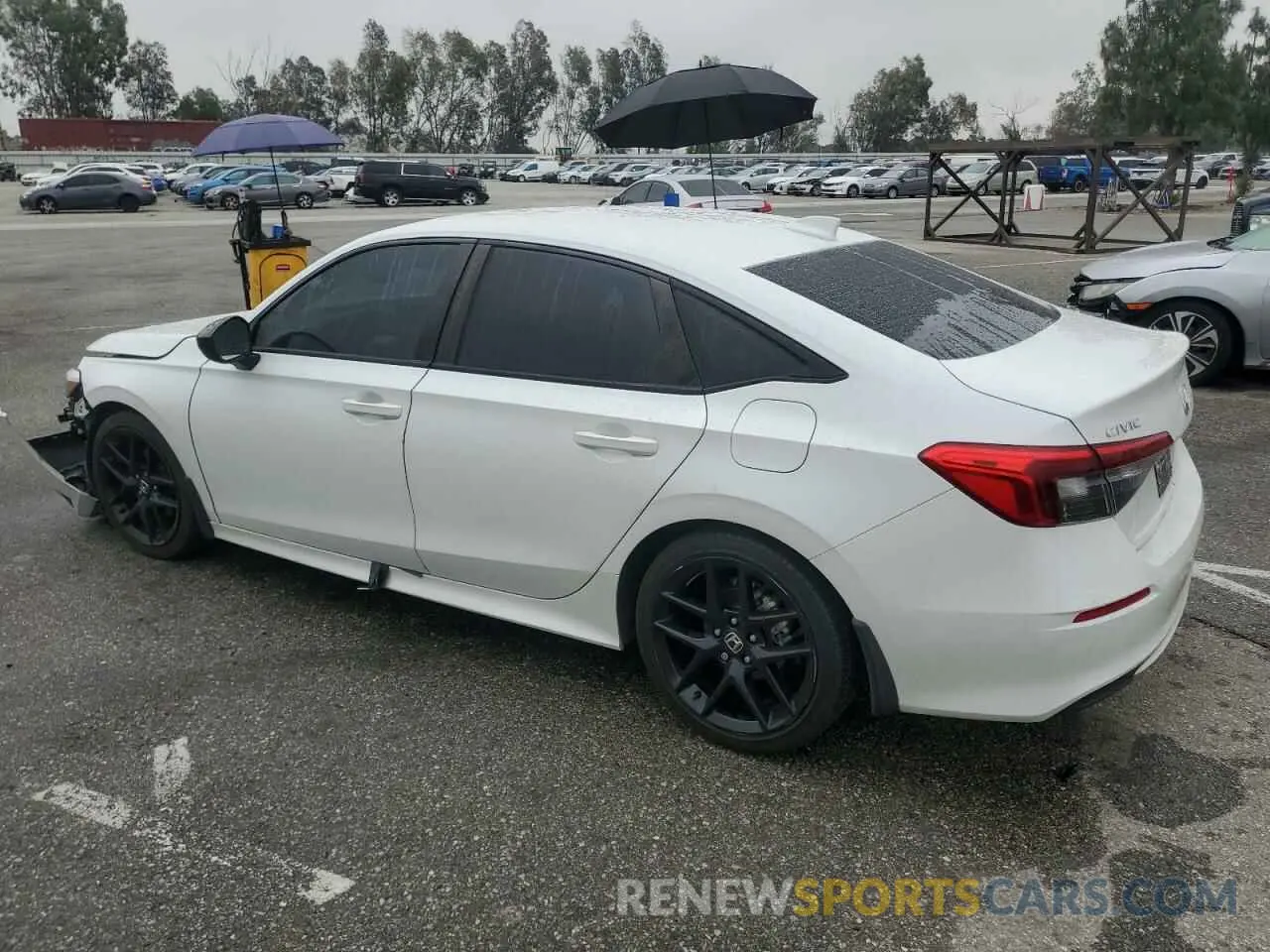 2 fotografías del automóvil dañado 2HGFE2F51NH503180 HONDA CIVIC 2022