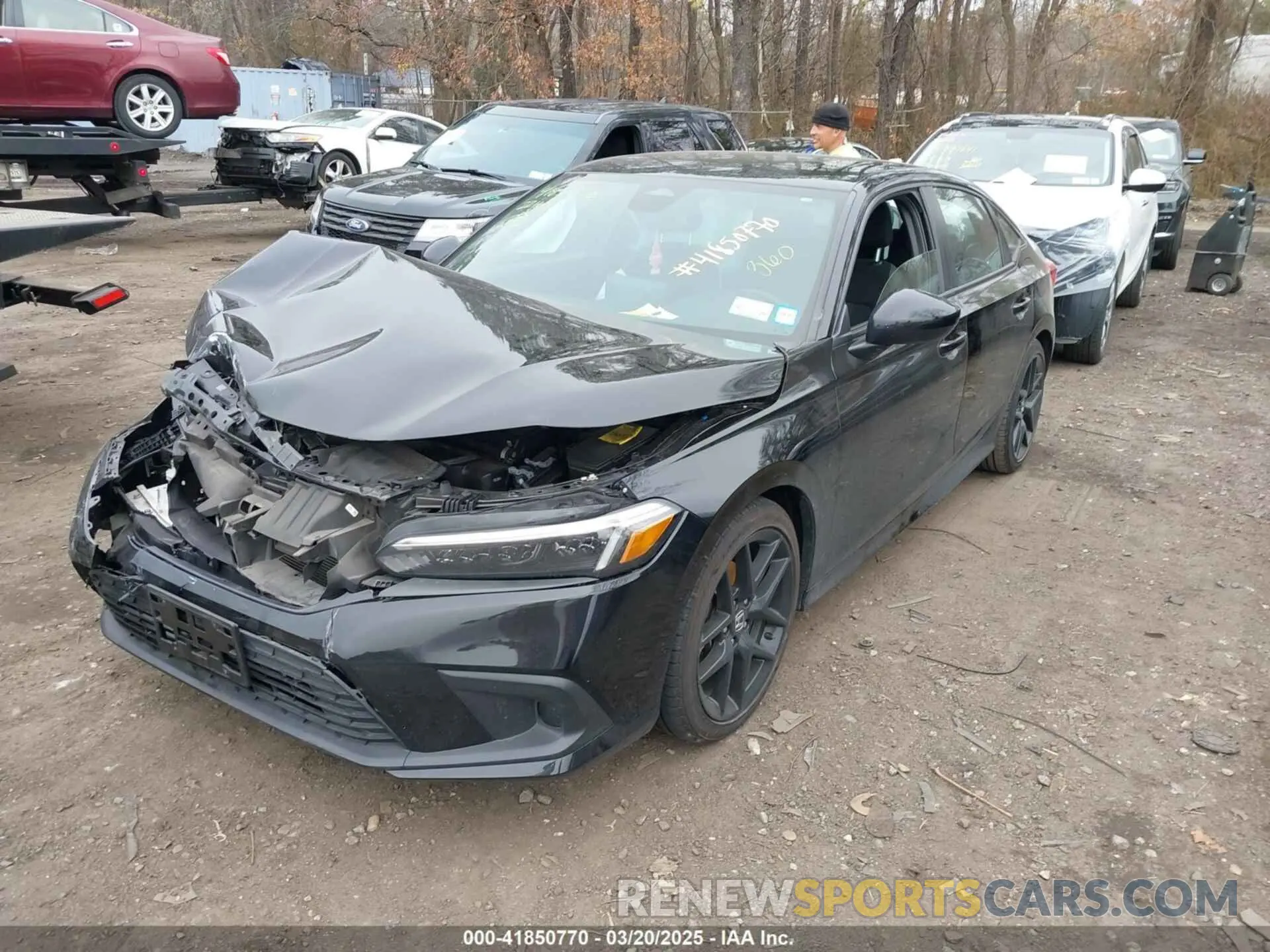 2 fotografías del automóvil dañado 2HGFE2F51NH505799 HONDA CIVIC 2022
