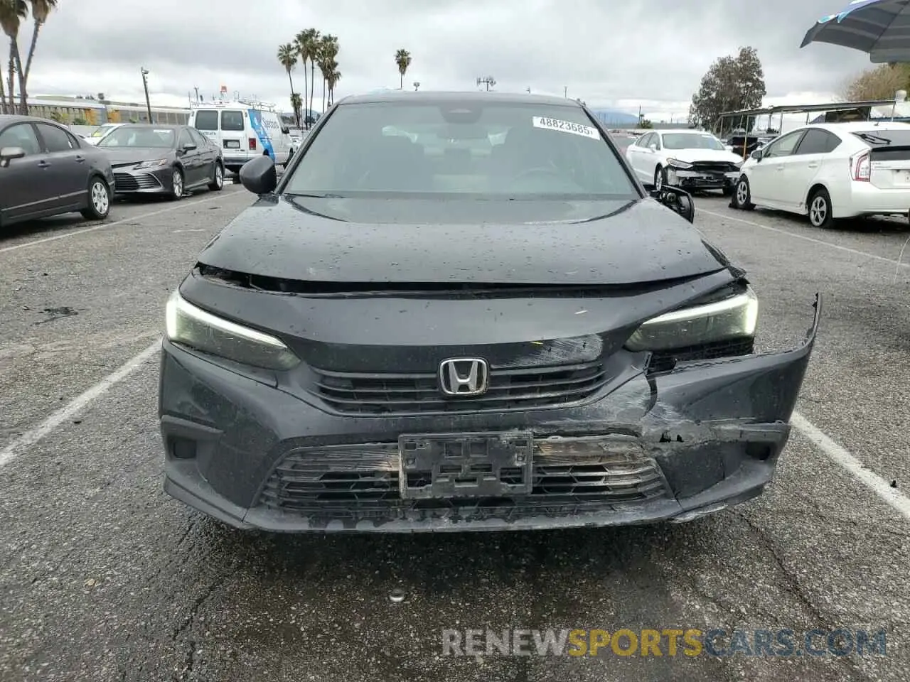 5 fotografías del automóvil dañado 2HGFE2F51NH506077 HONDA CIVIC 2022
