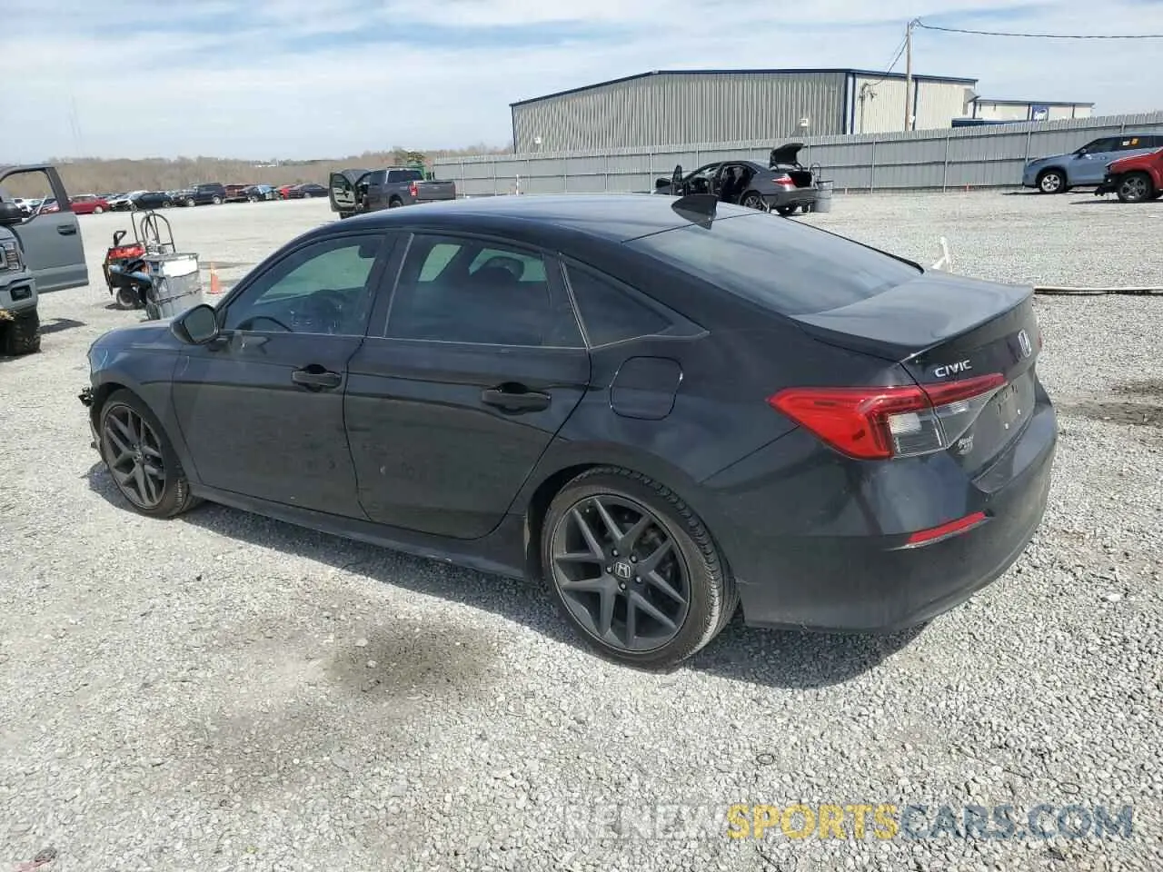 2 fotografías del automóvil dañado 2HGFE2F51NH524658 HONDA CIVIC 2022