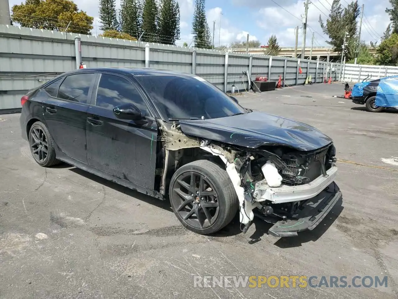 4 fotografías del automóvil dañado 2HGFE2F51NH547227 HONDA CIVIC 2022