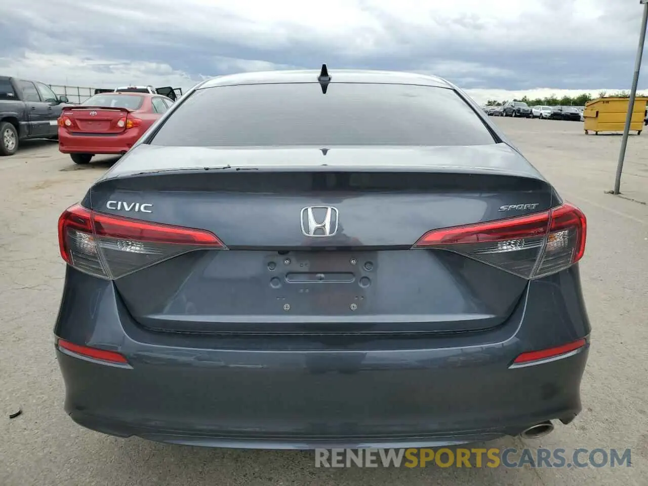 6 fotografías del automóvil dañado 2HGFE2F51NH571172 HONDA CIVIC 2022