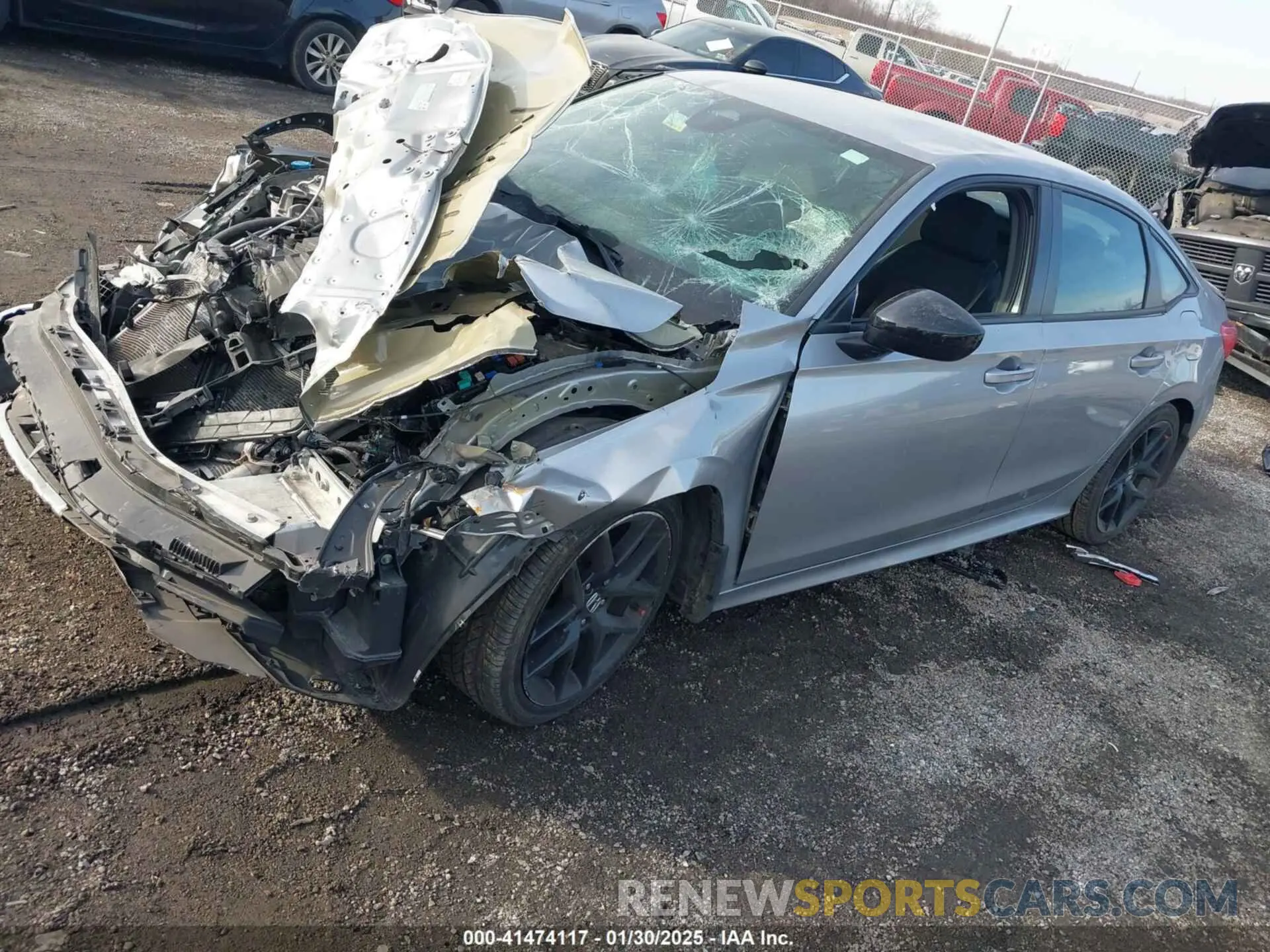 2 fotografías del automóvil dañado 2HGFE2F51NH589705 HONDA CIVIC 2022