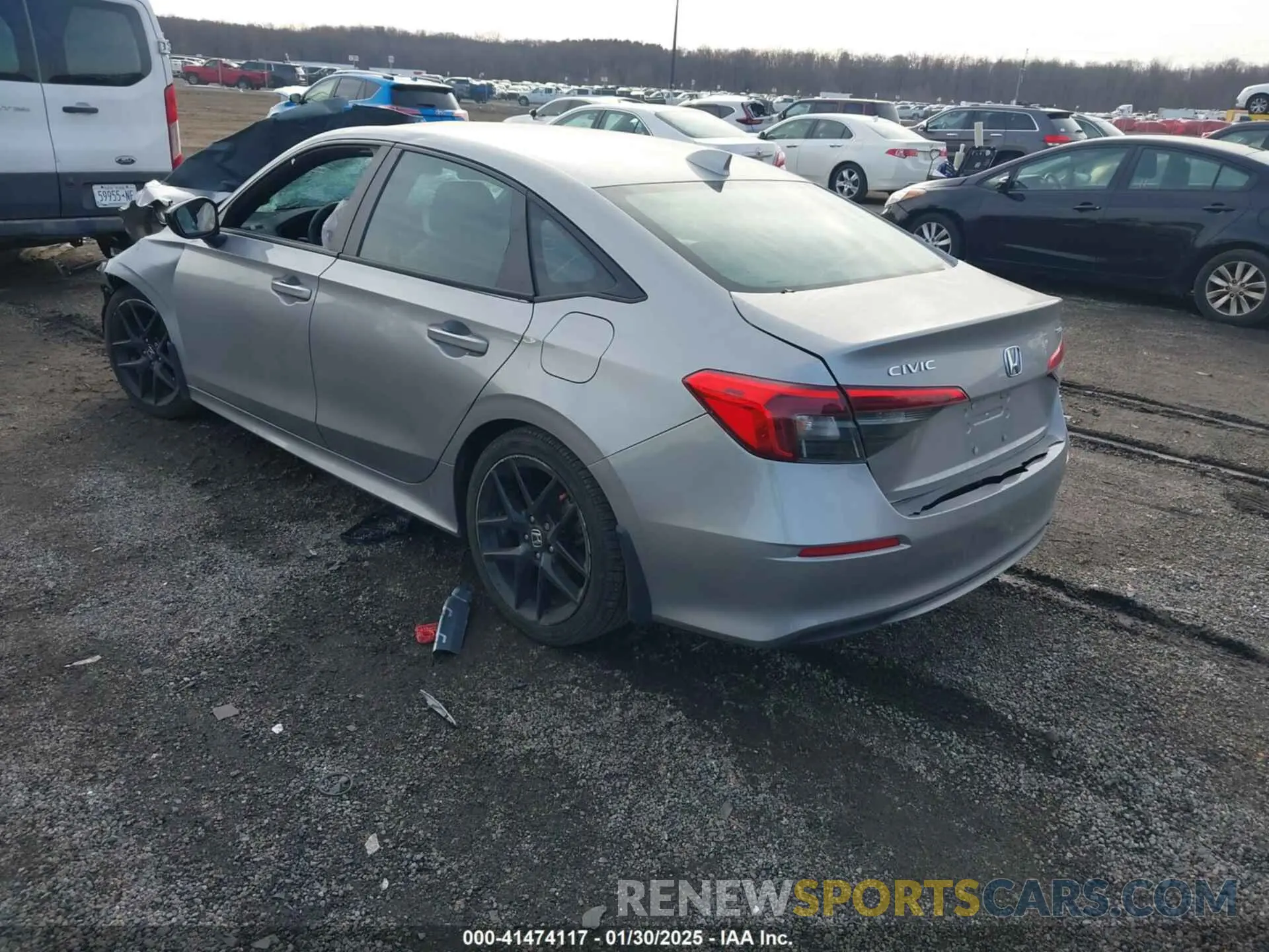 3 fotografías del automóvil dañado 2HGFE2F51NH589705 HONDA CIVIC 2022