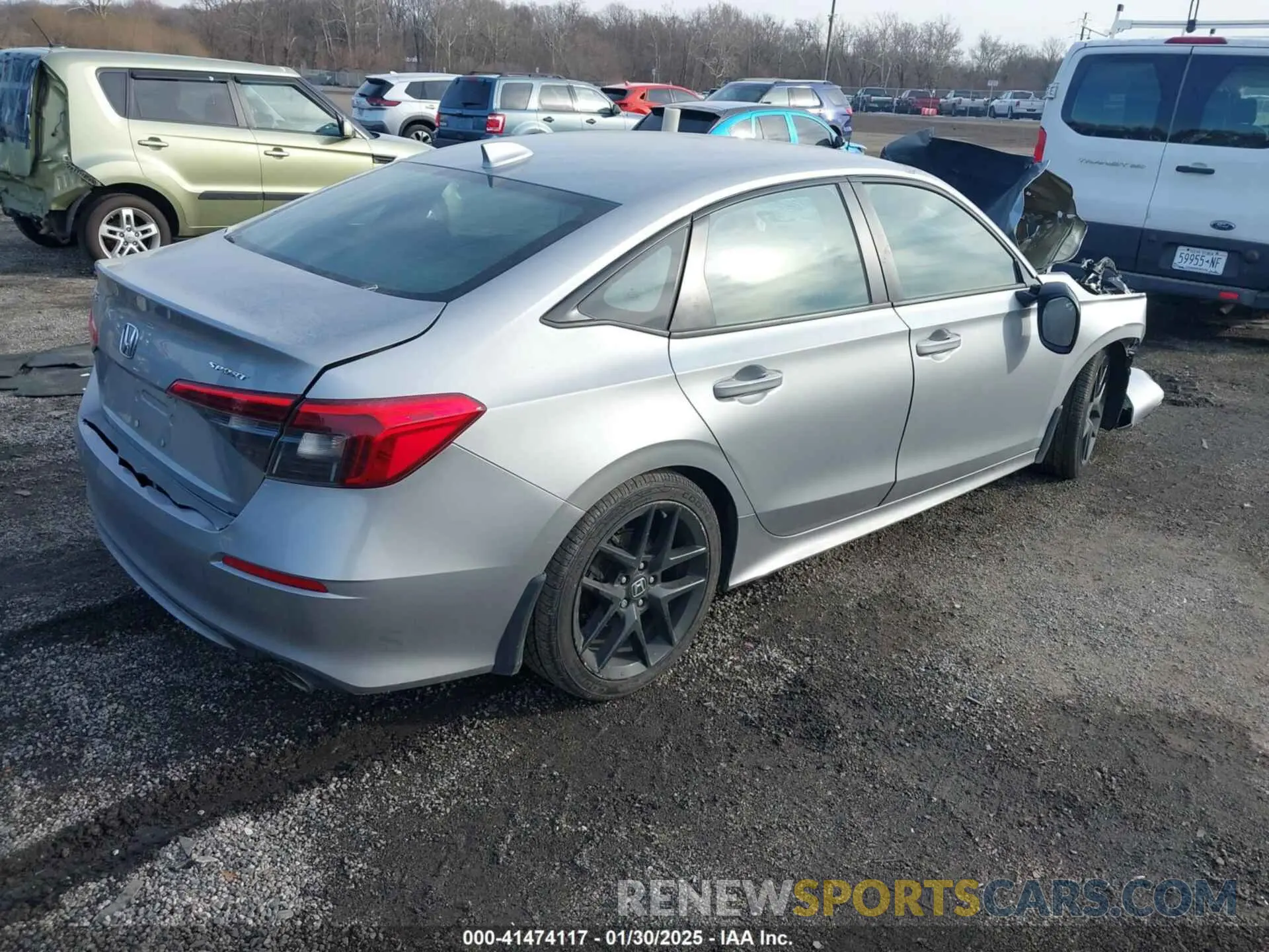 4 fotografías del automóvil dañado 2HGFE2F51NH589705 HONDA CIVIC 2022