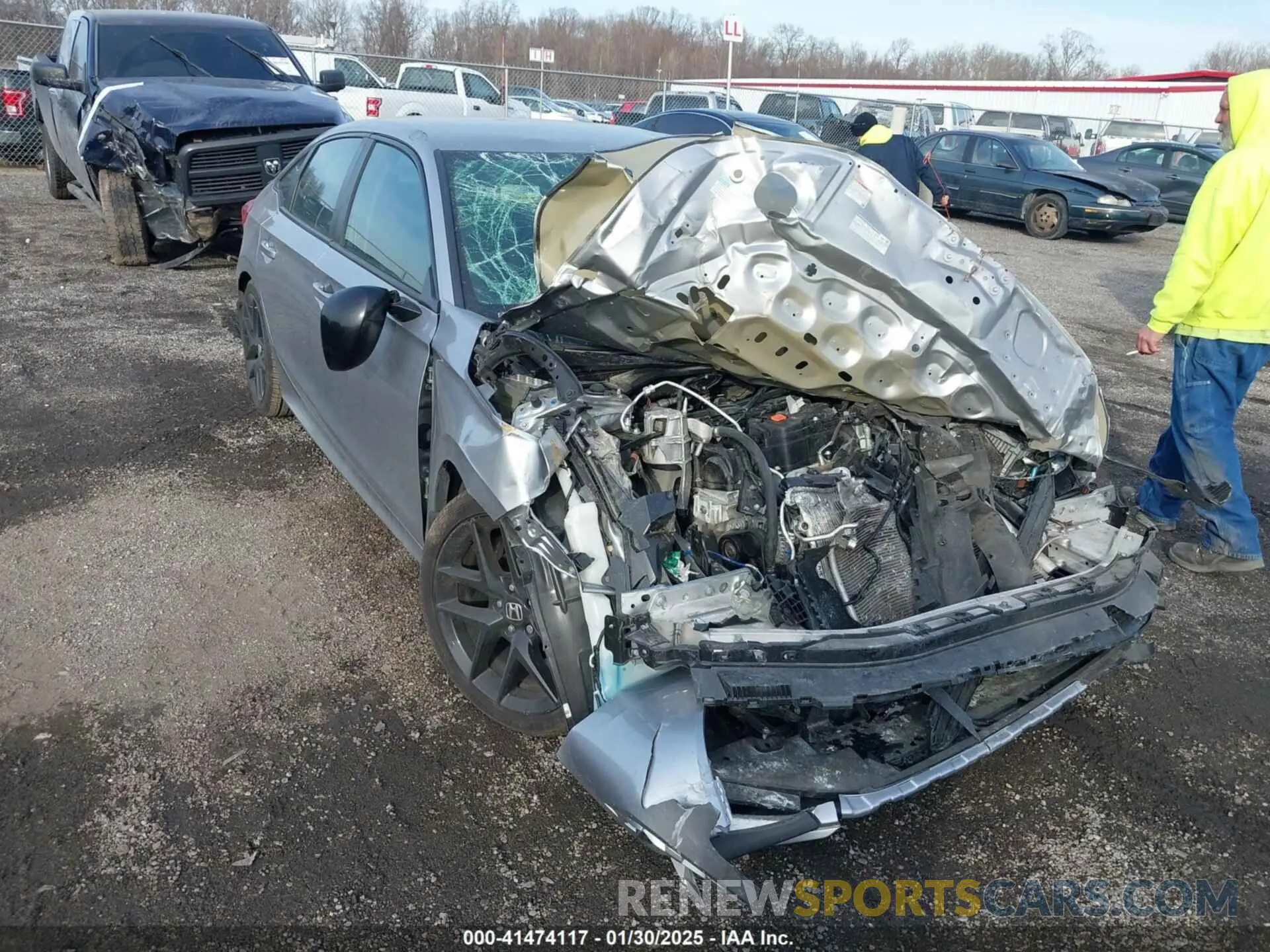 6 fotografías del automóvil dañado 2HGFE2F51NH589705 HONDA CIVIC 2022
