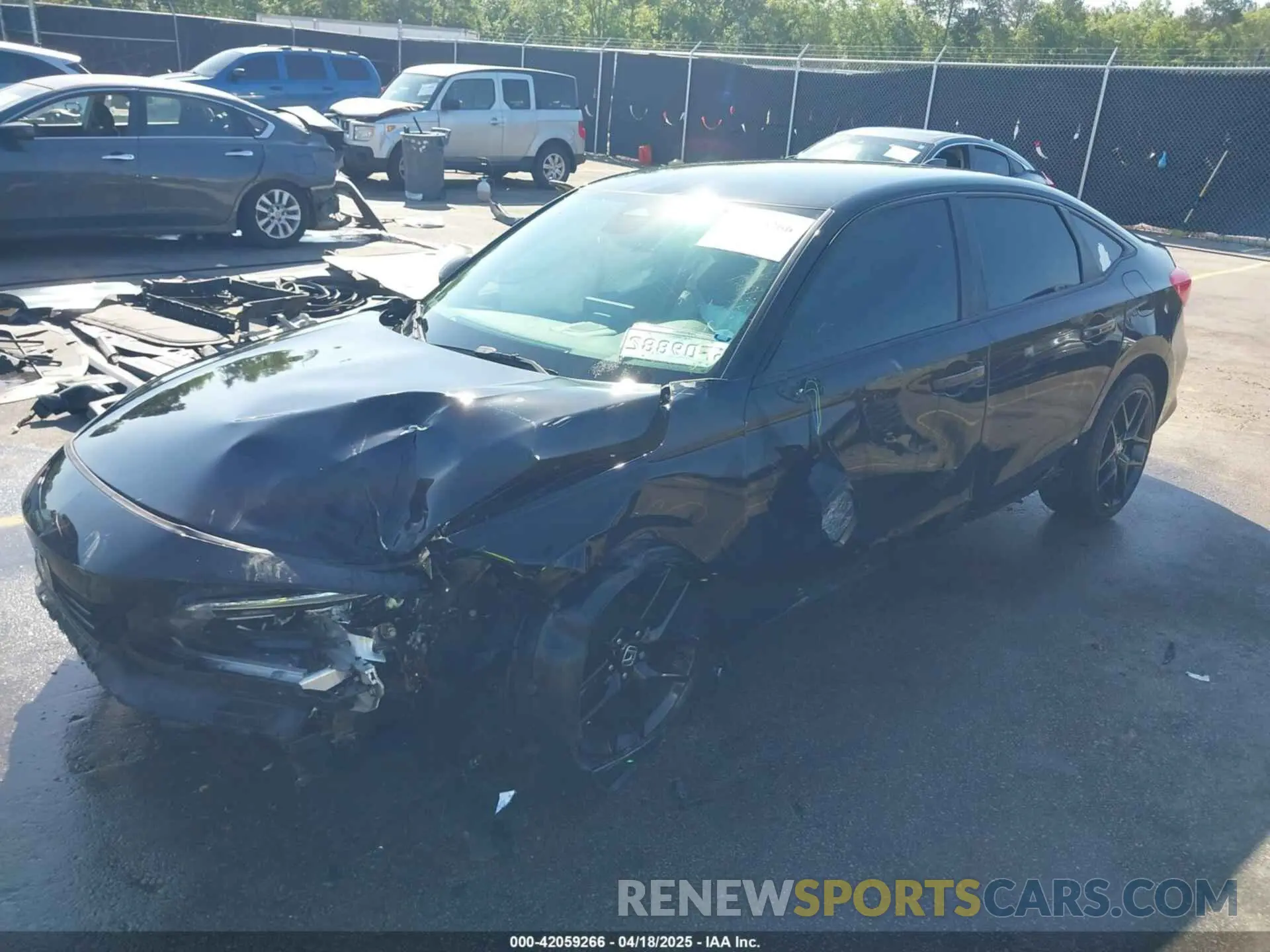 2 fotografías del automóvil dañado 2HGFE2F51NH606826 HONDA CIVIC 2022