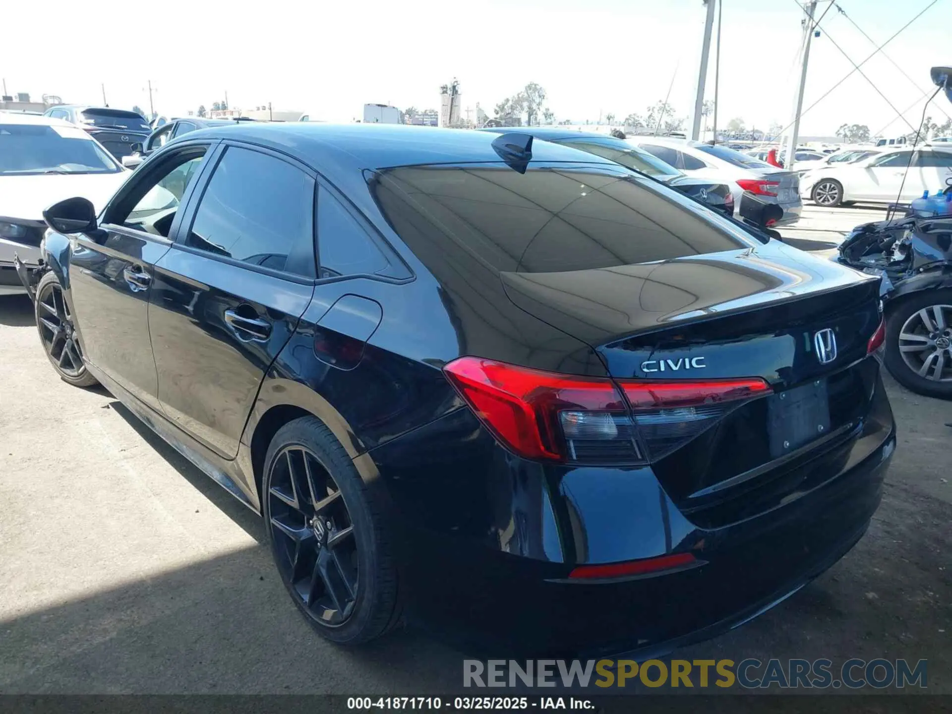 3 fotografías del automóvil dañado 2HGFE2F52NH539895 HONDA CIVIC 2022