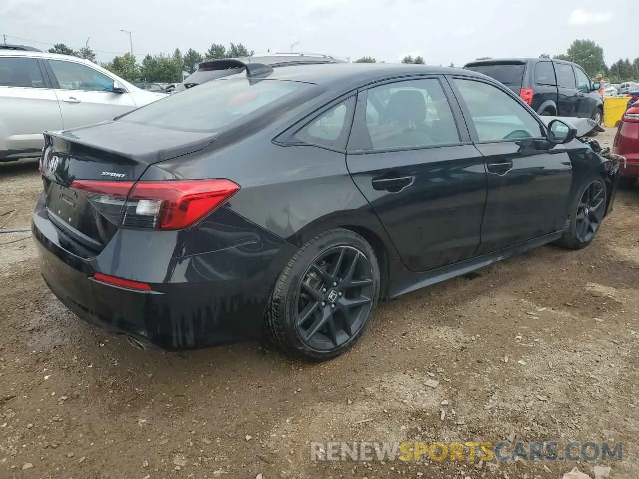 3 fotografías del automóvil dañado 2HGFE2F52NH571553 HONDA CIVIC 2022