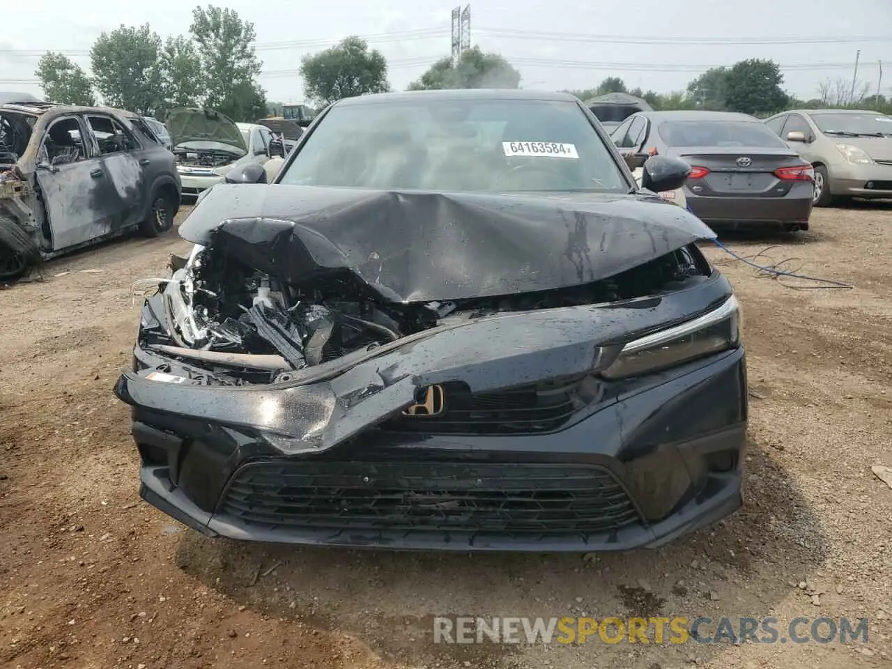 5 fotografías del automóvil dañado 2HGFE2F52NH571553 HONDA CIVIC 2022