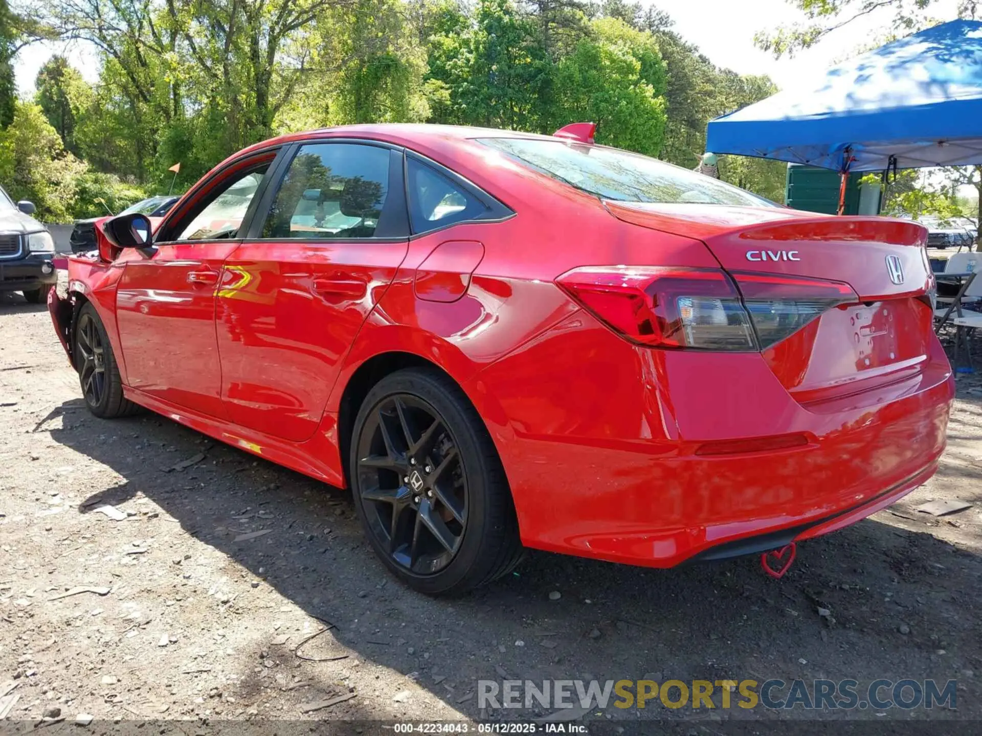 3 fotografías del automóvil dañado 2HGFE2F52NH583170 HONDA CIVIC 2022