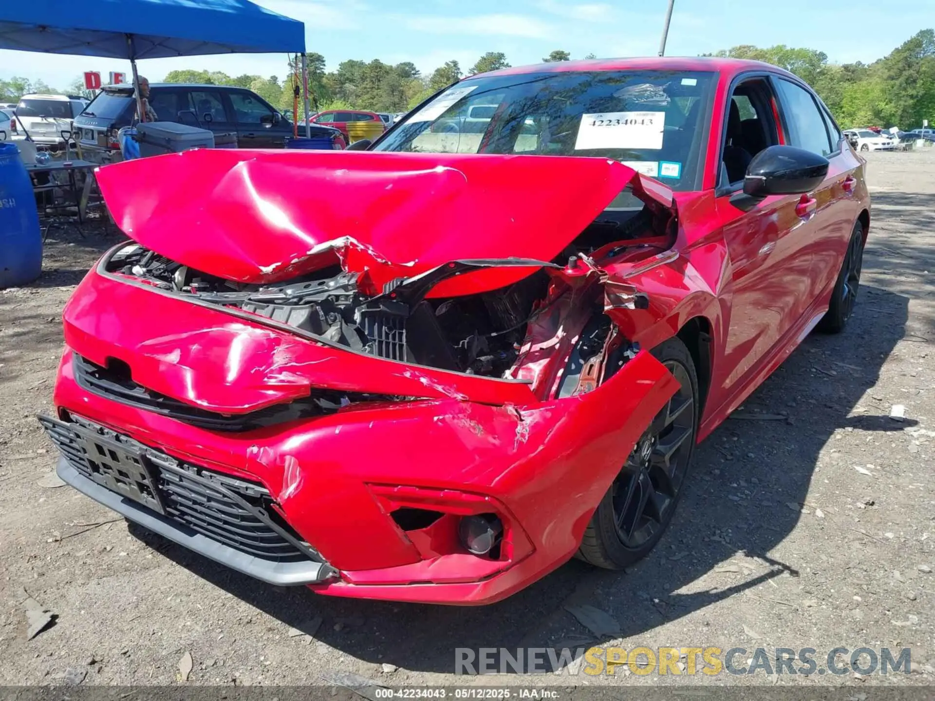 6 fotografías del automóvil dañado 2HGFE2F52NH583170 HONDA CIVIC 2022
