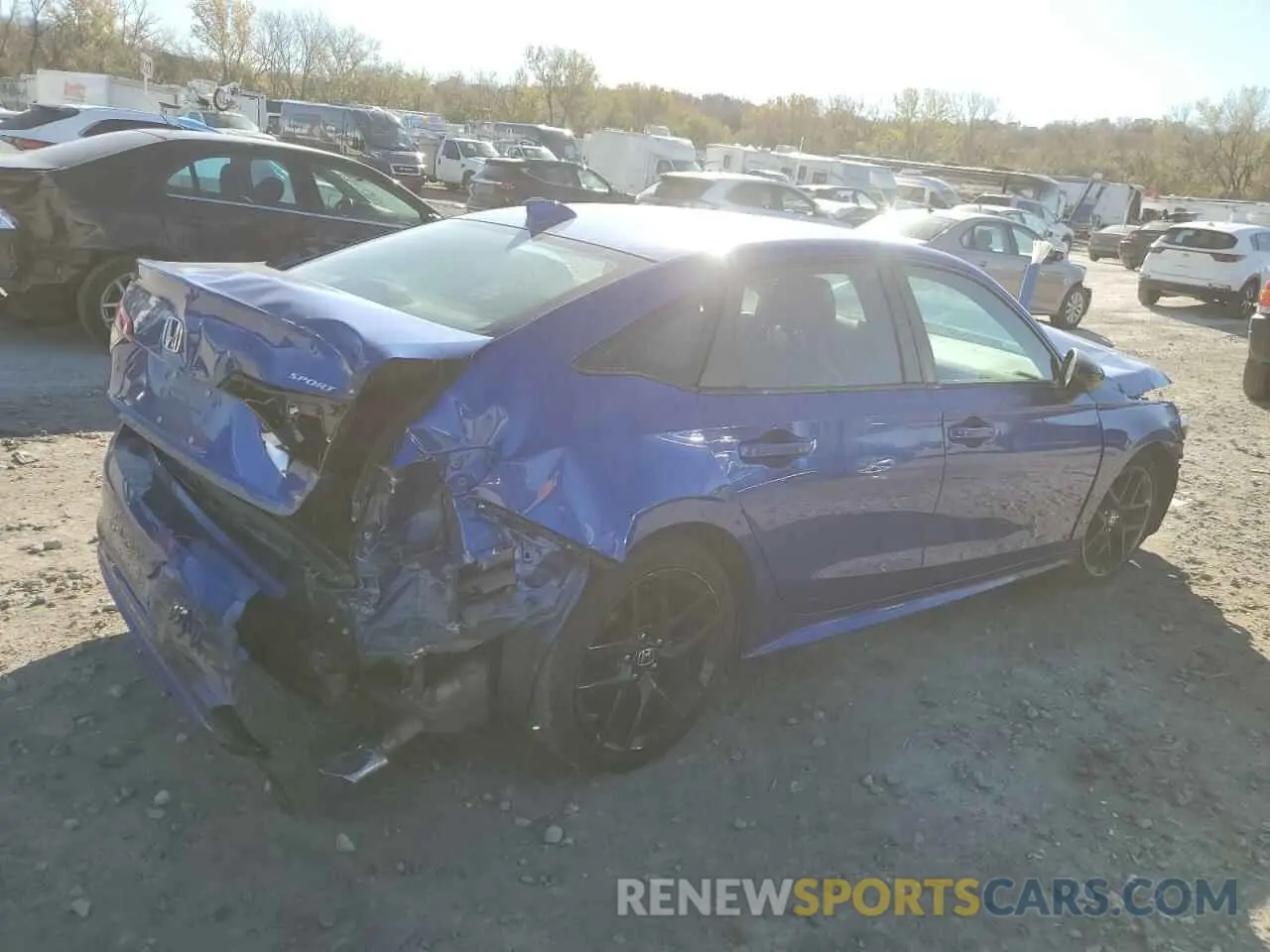 3 fotografías del automóvil dañado 2HGFE2F53NH513676 HONDA CIVIC 2022