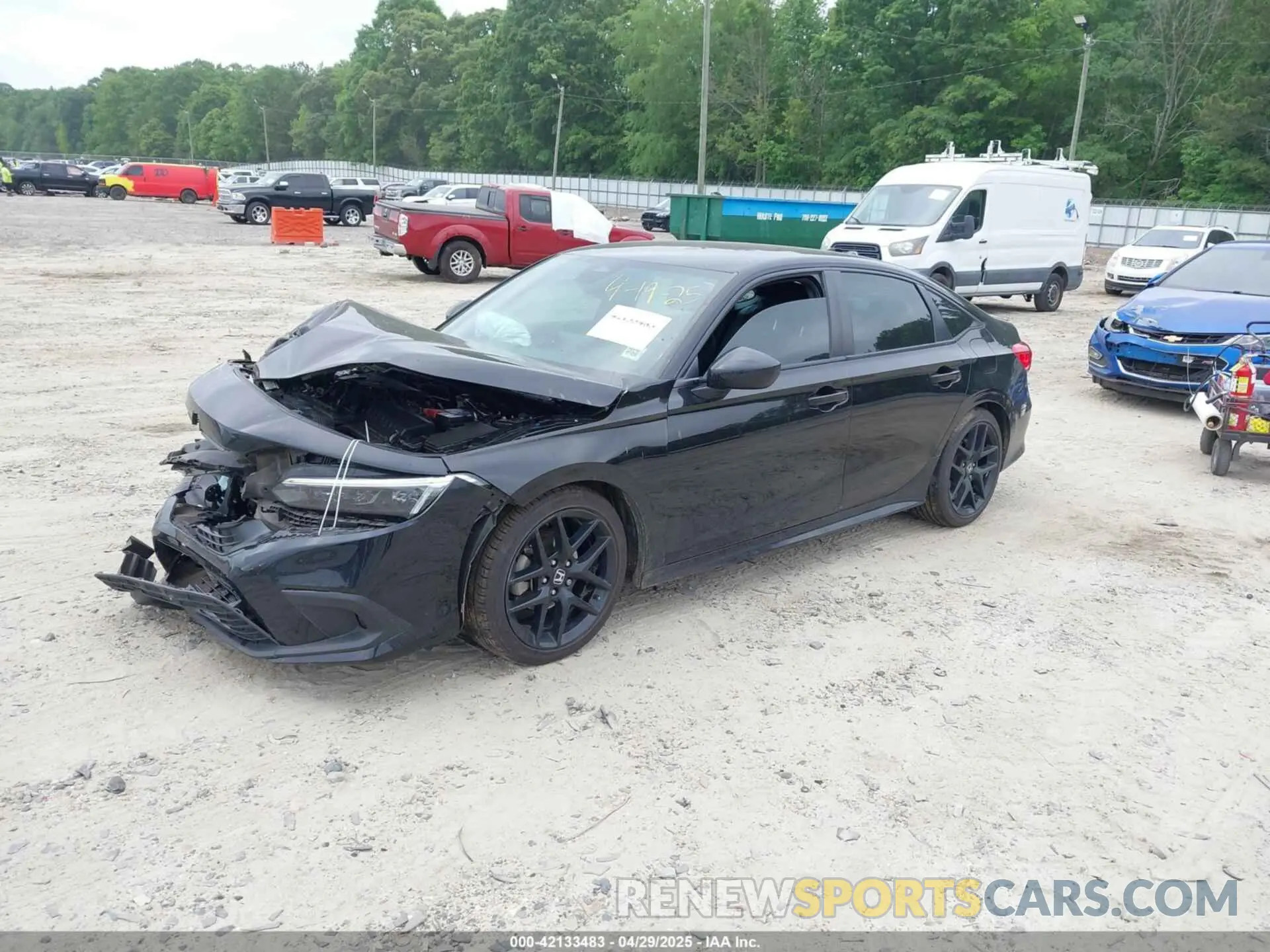 2 fotografías del automóvil dañado 2HGFE2F53NH535225 HONDA CIVIC 2022