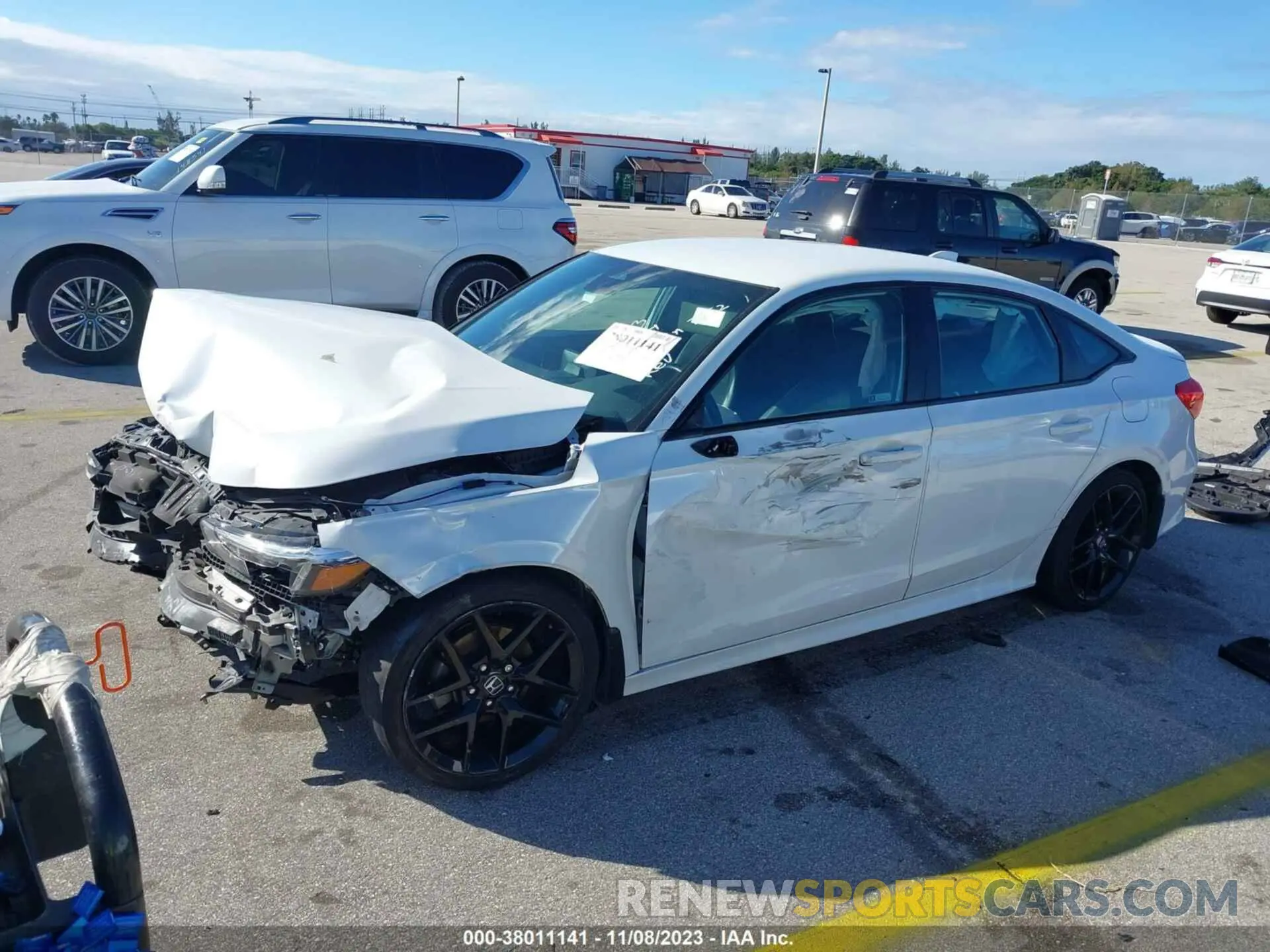 2 fotografías del automóvil dañado 2HGFE2F53NH537752 HONDA CIVIC 2022