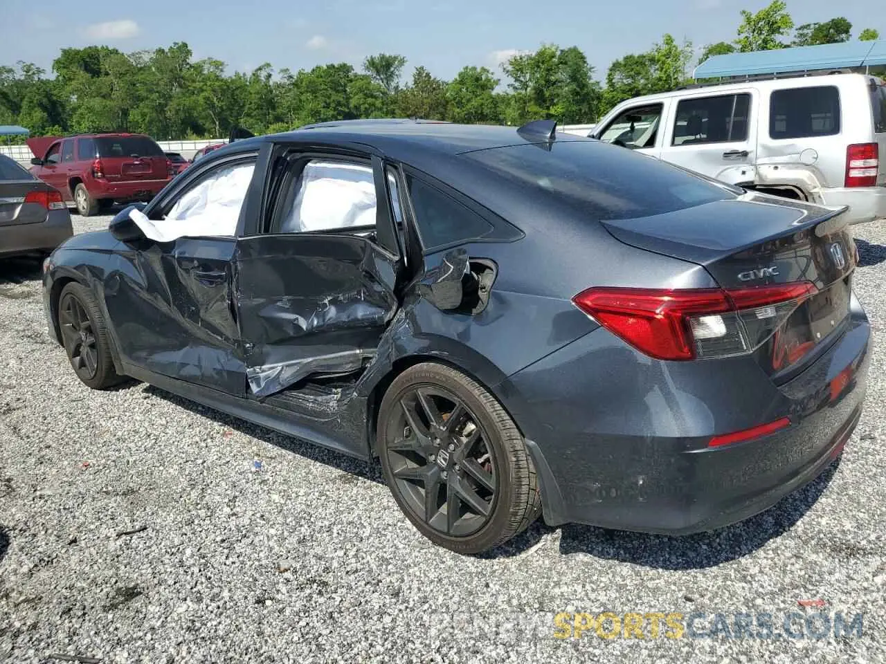 2 fotografías del automóvil dañado 2HGFE2F53NH551165 HONDA CIVIC 2022