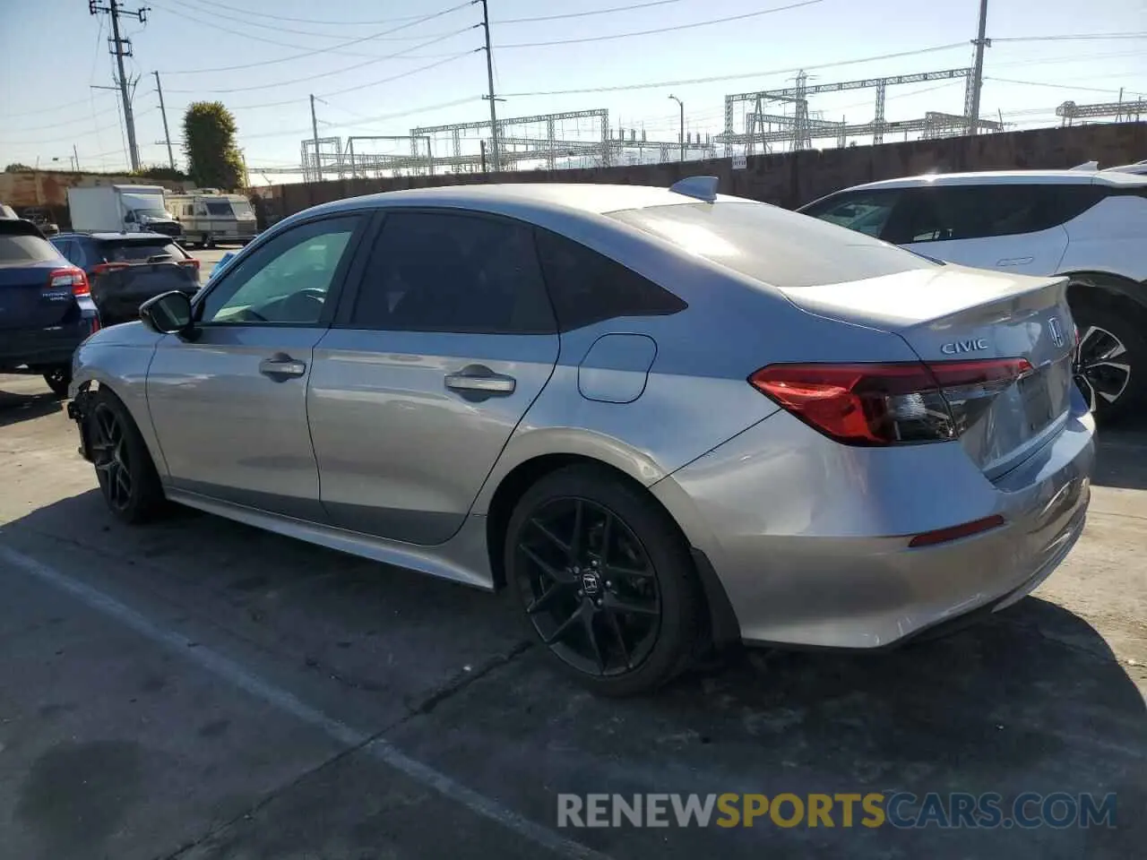 2 fotografías del automóvil dañado 2HGFE2F53NH554535 HONDA CIVIC 2022
