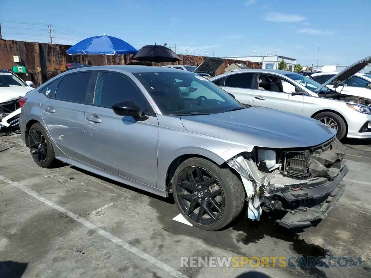 4 fotografías del automóvil dañado 2HGFE2F53NH554535 HONDA CIVIC 2022