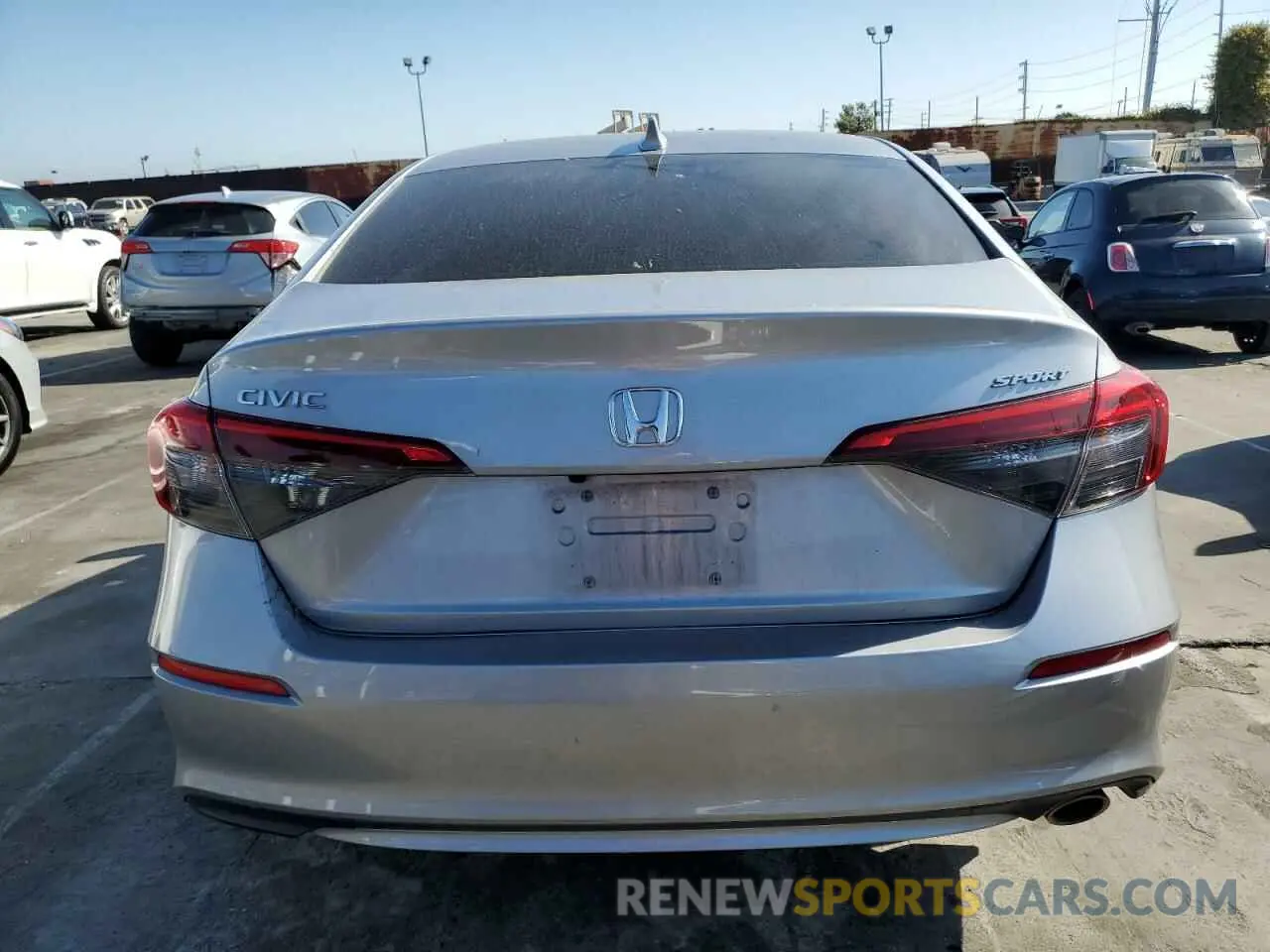 6 fotografías del automóvil dañado 2HGFE2F53NH554535 HONDA CIVIC 2022
