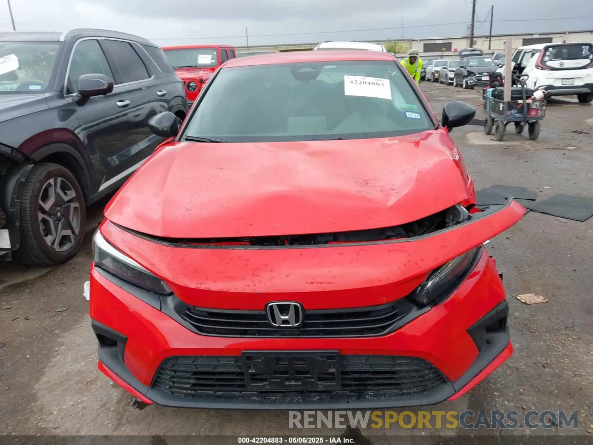 12 fotografías del automóvil dañado 2HGFE2F53NH610070 HONDA CIVIC 2022