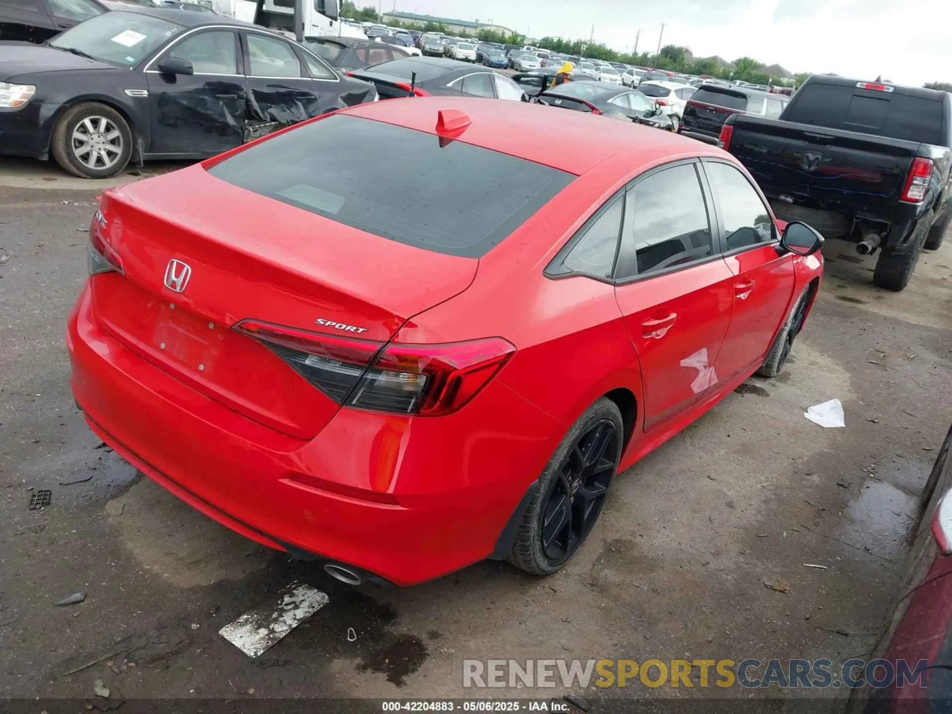 4 fotografías del automóvil dañado 2HGFE2F53NH610070 HONDA CIVIC 2022