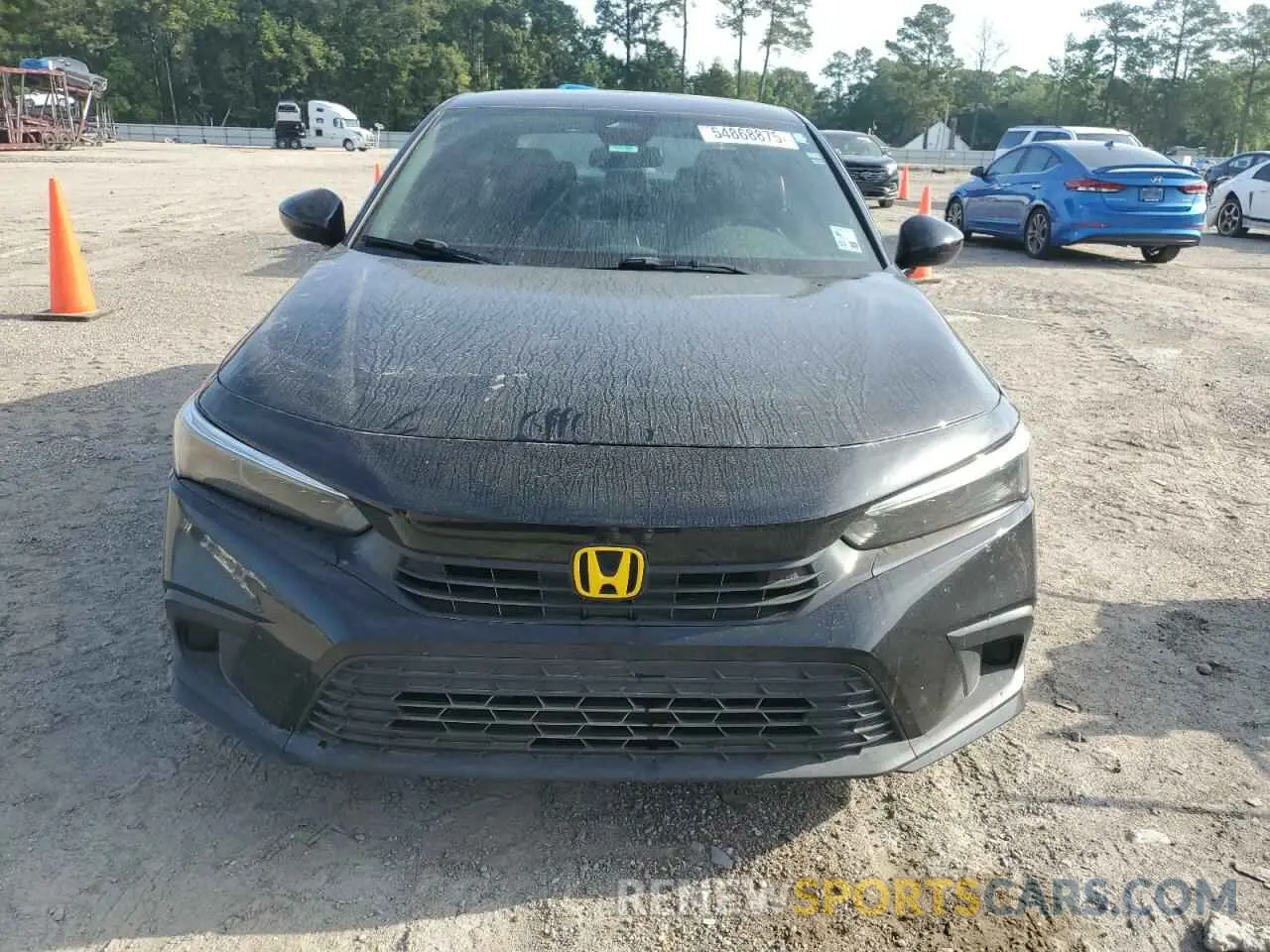 5 fotografías del automóvil dañado 2HGFE2F54NH513430 HONDA CIVIC 2022