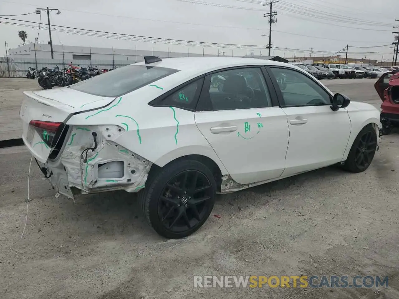 3 fotografías del automóvil dañado 2HGFE2F54NH546282 HONDA CIVIC 2022