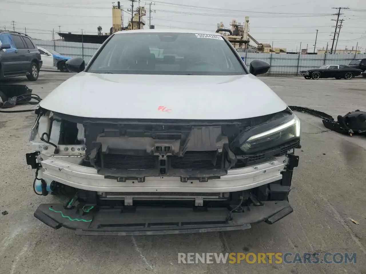 5 fotografías del automóvil dañado 2HGFE2F54NH546282 HONDA CIVIC 2022
