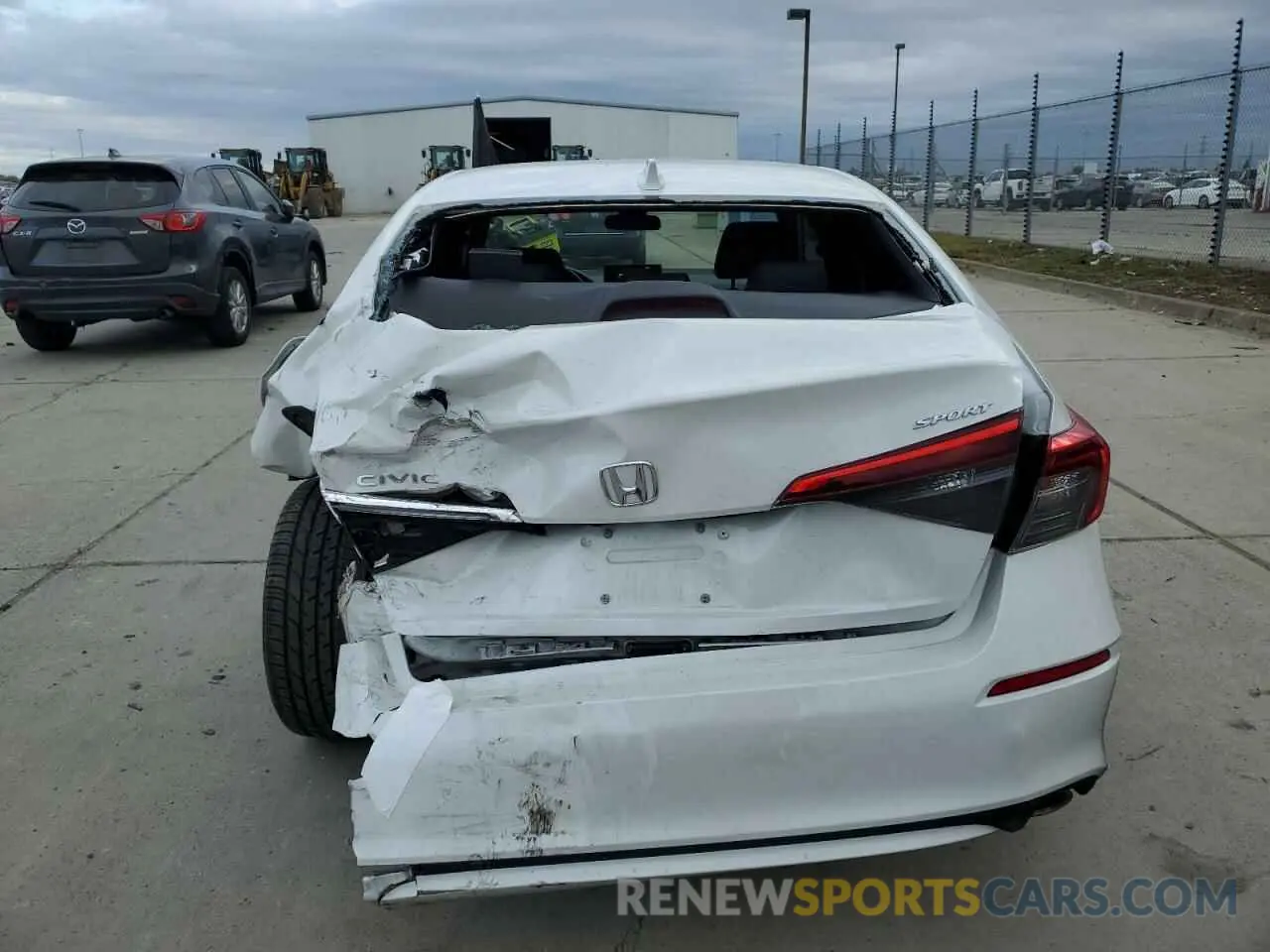 6 fotografías del automóvil dañado 2HGFE2F54NH585860 HONDA CIVIC 2022