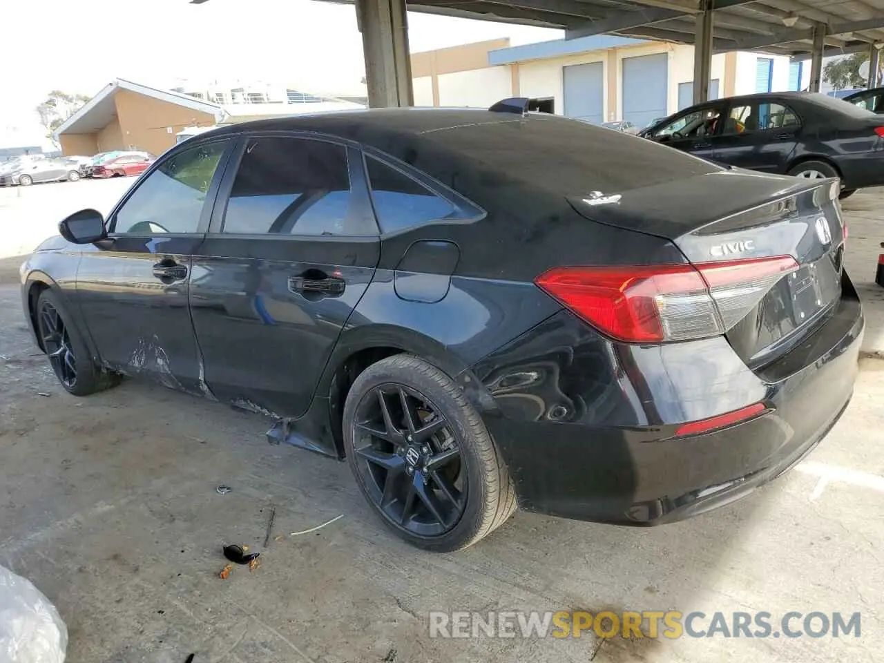 2 fotografías del automóvil dañado 2HGFE2F54NH590556 HONDA CIVIC 2022