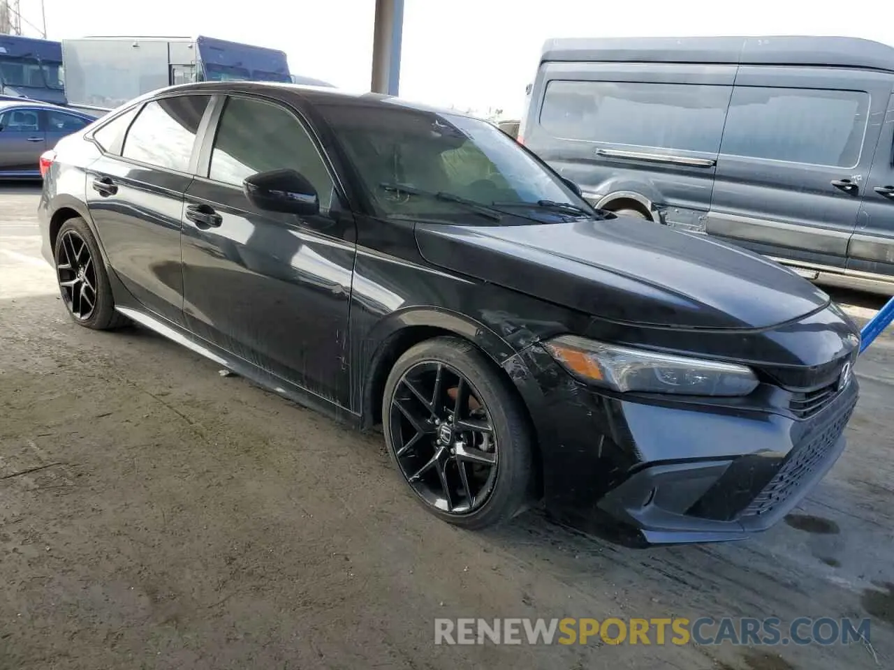 4 fotografías del automóvil dañado 2HGFE2F54NH590556 HONDA CIVIC 2022