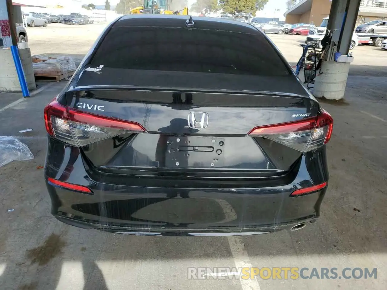 6 fotografías del automóvil dañado 2HGFE2F54NH590556 HONDA CIVIC 2022