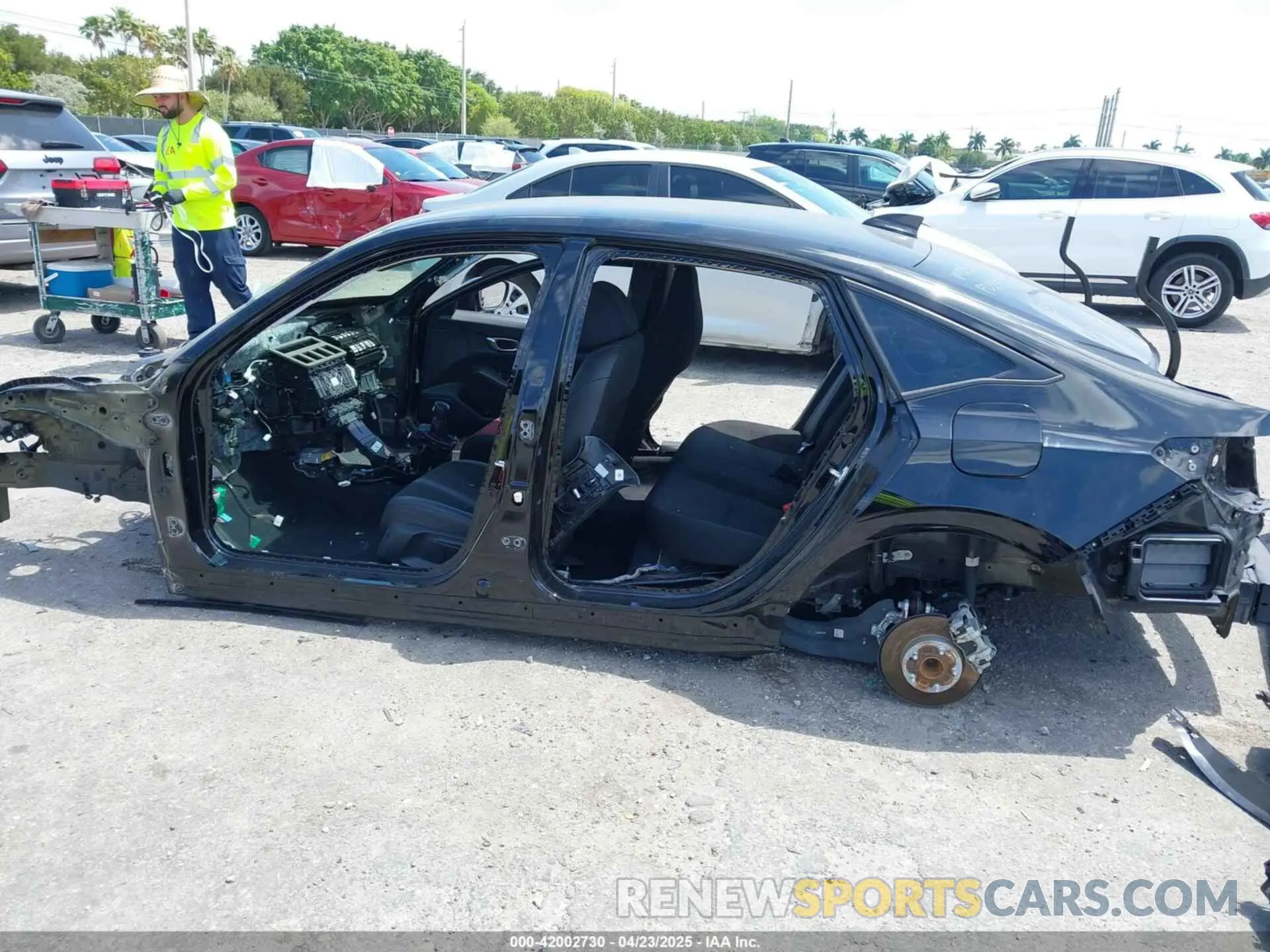 6 fotografías del automóvil dañado 2HGFE2F54NH591870 HONDA CIVIC 2022