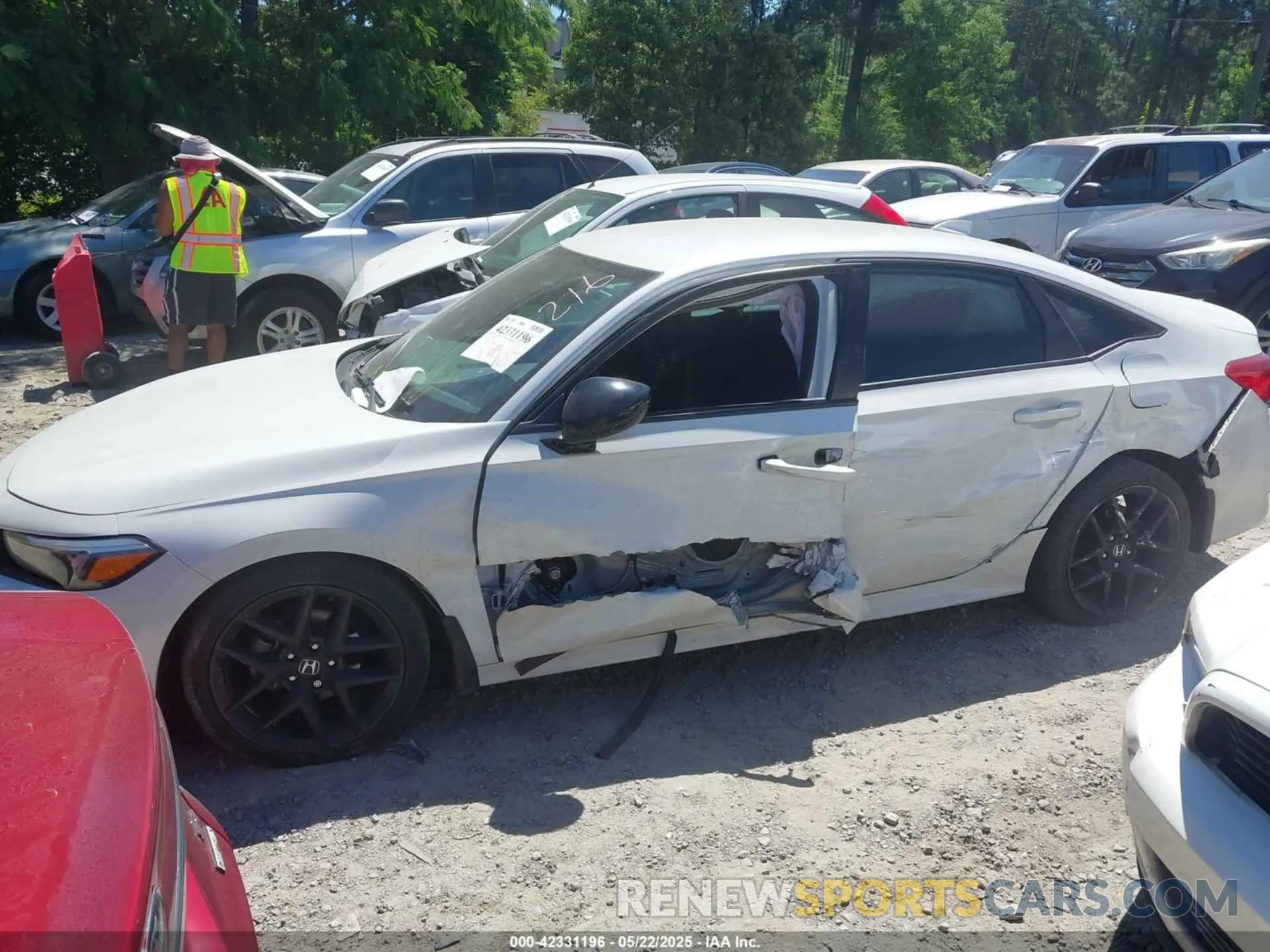 14 fotografías del automóvil dañado 2HGFE2F54NH598916 HONDA CIVIC 2022