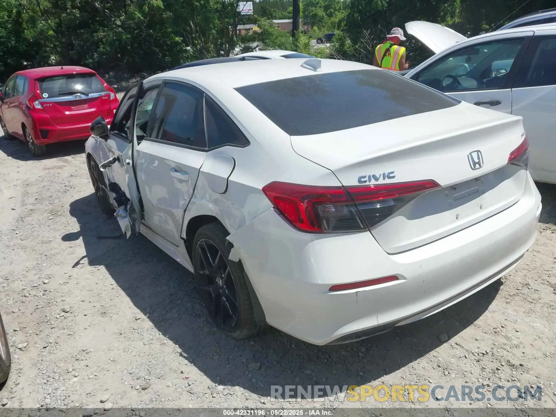 3 fotografías del automóvil dañado 2HGFE2F54NH598916 HONDA CIVIC 2022