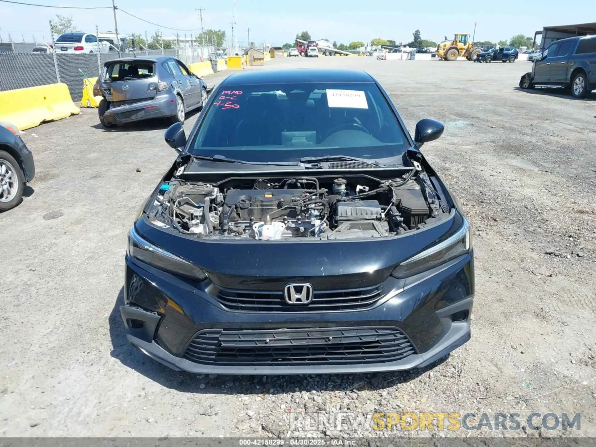 11 fotografías del automóvil dañado 2HGFE2F55NH549692 HONDA CIVIC 2022