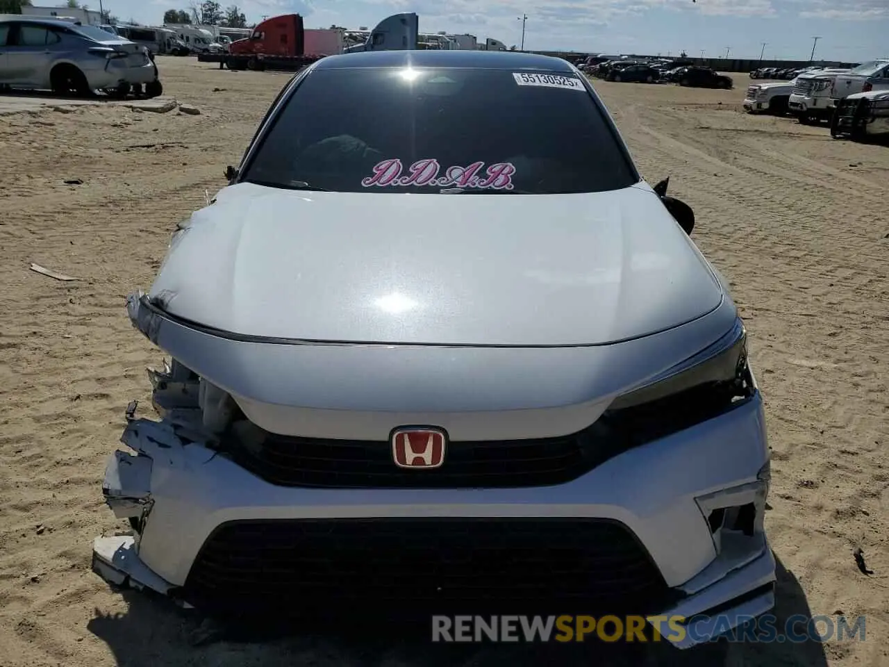 5 fotografías del automóvil dañado 2HGFE2F55NH552415 HONDA CIVIC 2022